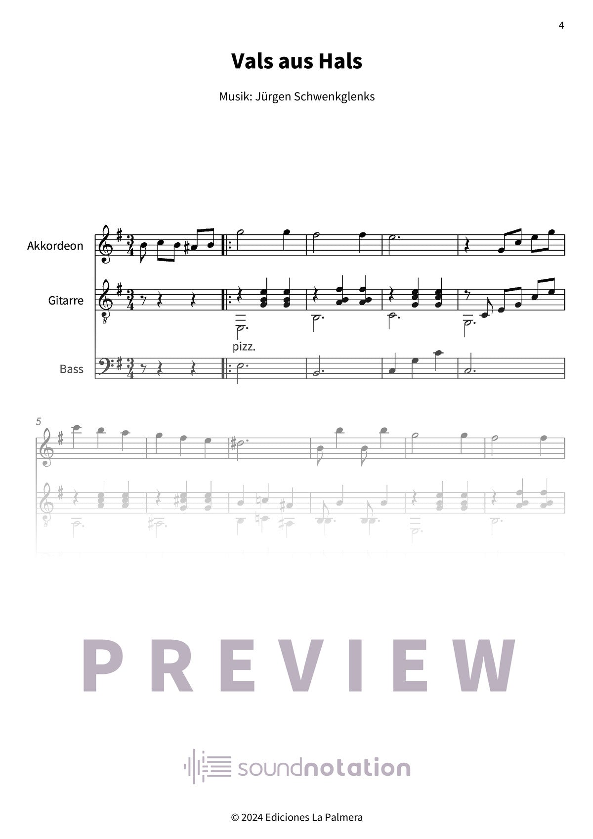 Vals aus Hals - Preview Page 1