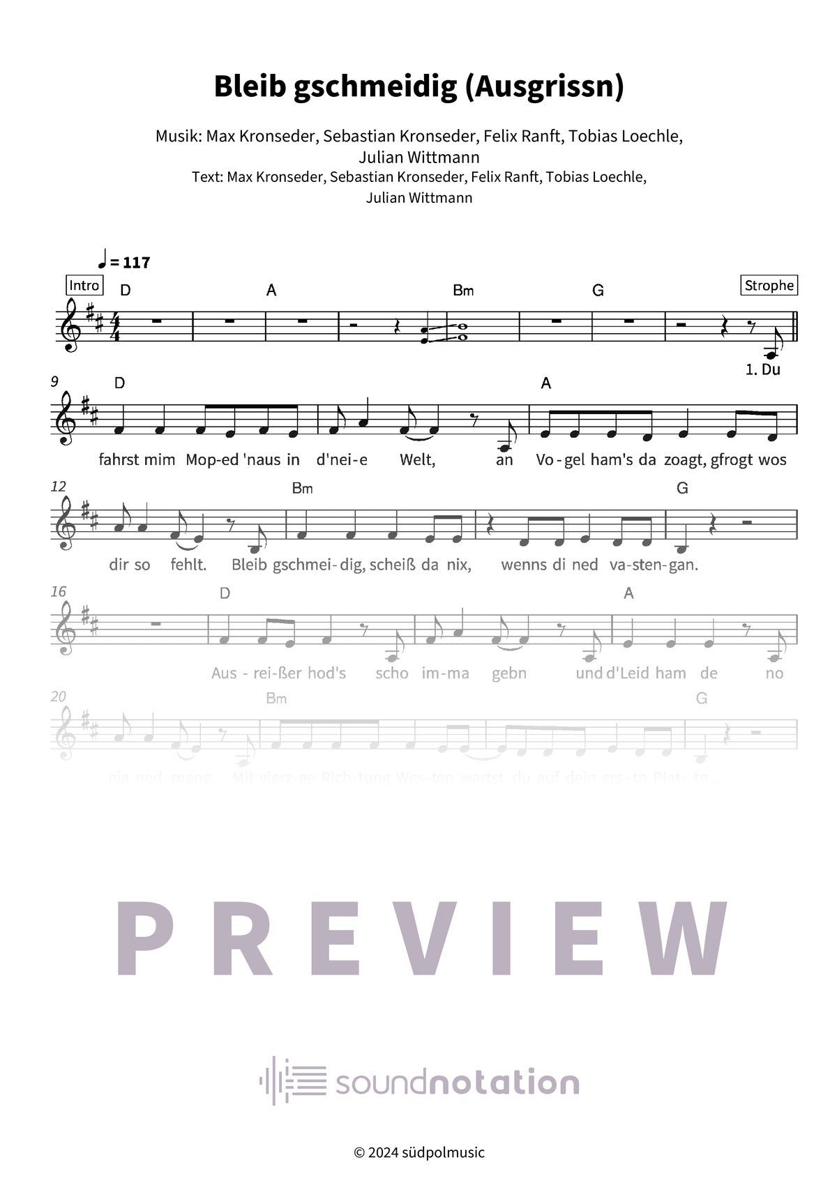 Bleib gschmeidig (Ausgrissn) - Preview Page 1