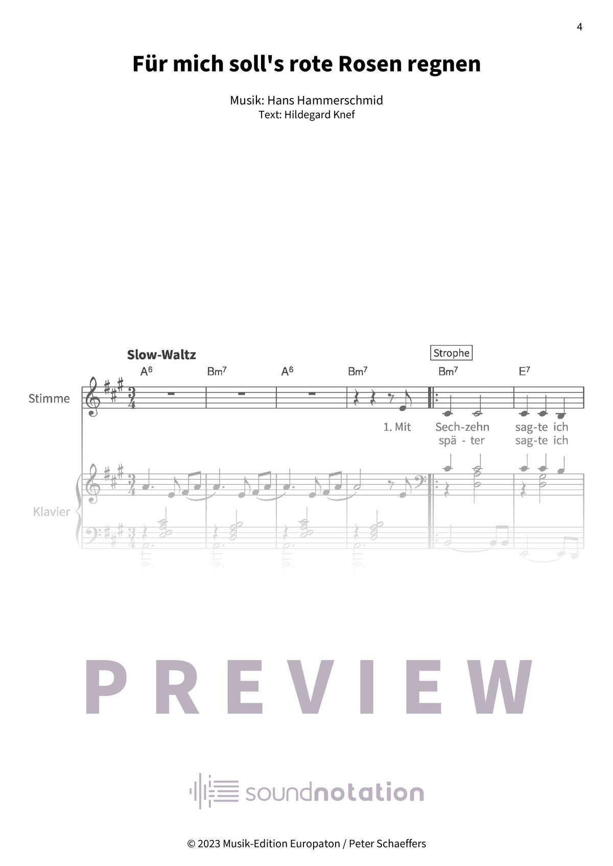 Für mich soll's rote Rosen regnen - Preview Page 1