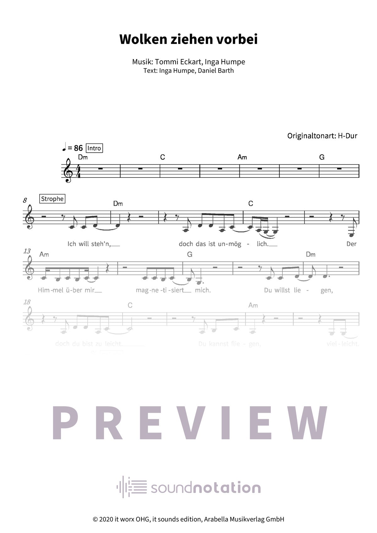 Wolken ziehen vorbei - Preview Page 1