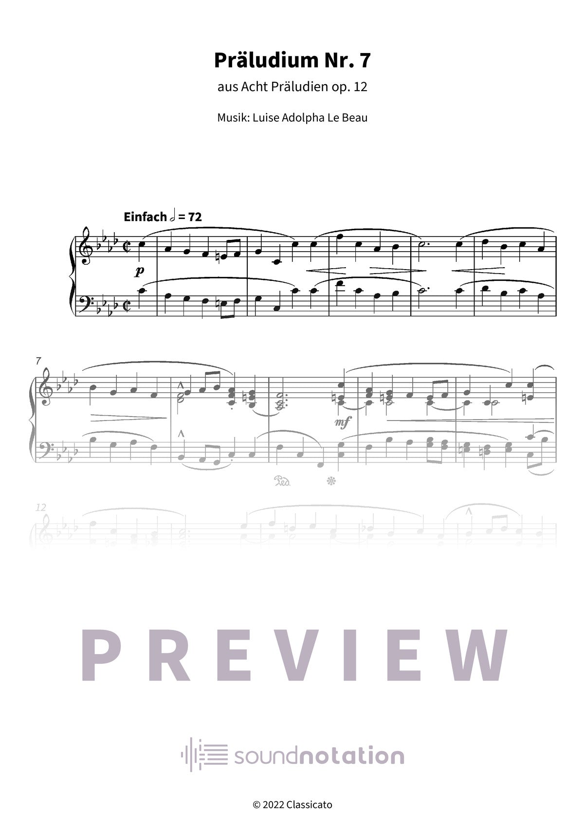 Präludium Nr. 7 - Preview Page 1