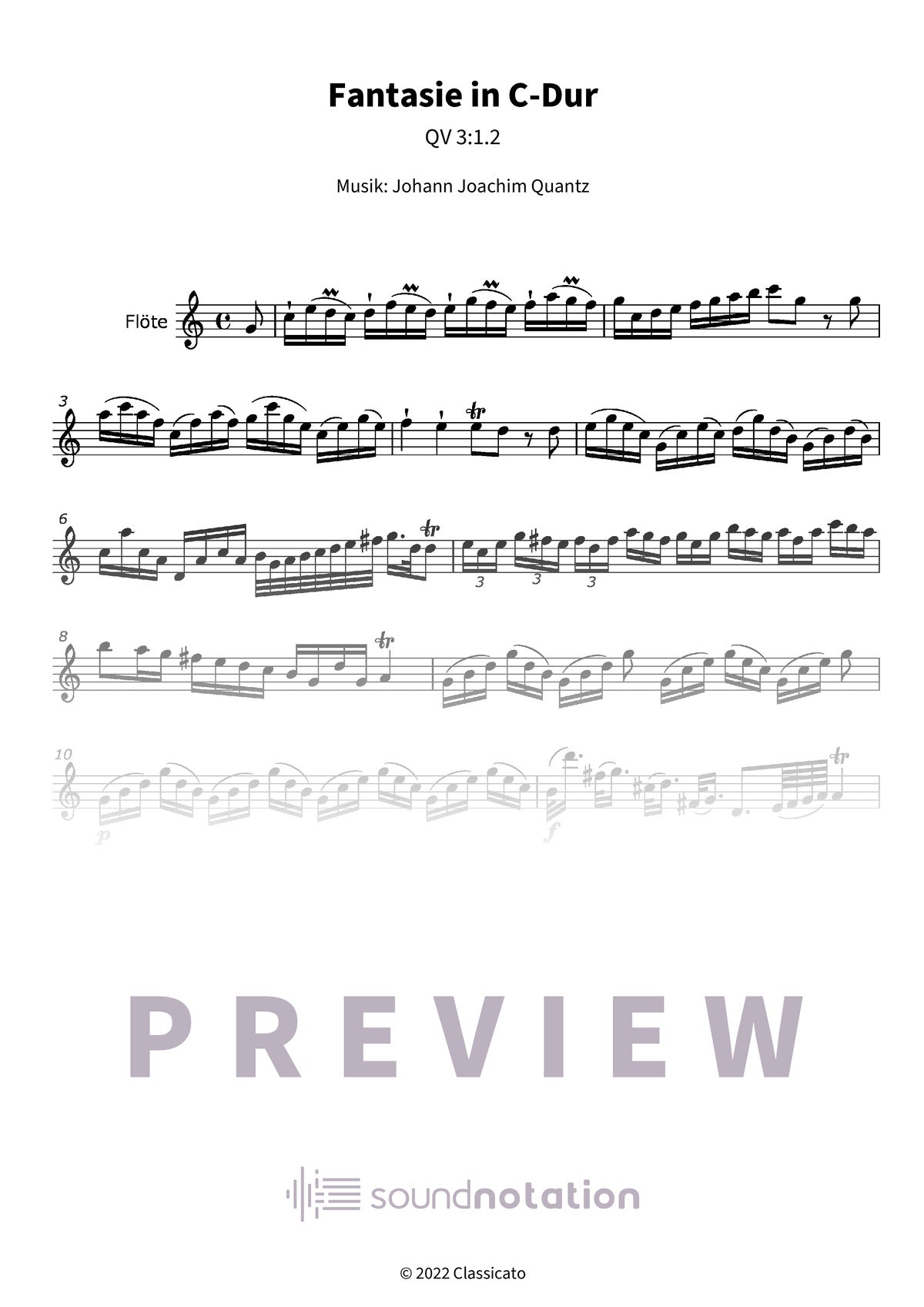 Fantasie in C-Dur - Preview Page 1