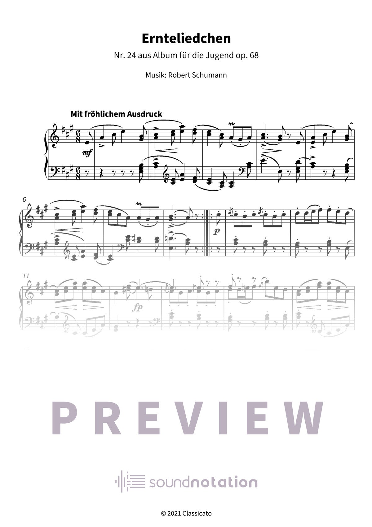Ernteliedchen - Preview Page 1