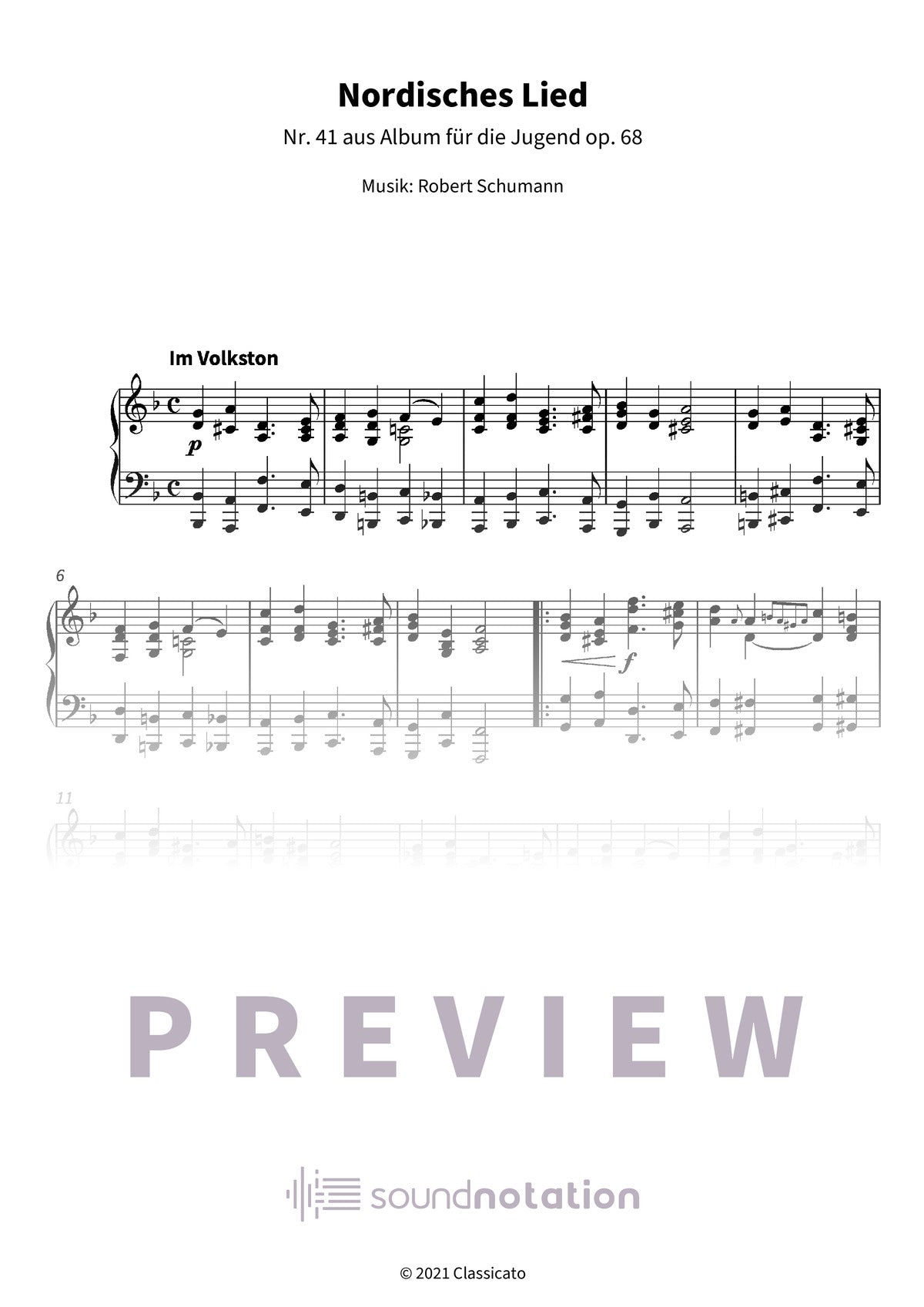 Nordisches Lied - Preview Page 1