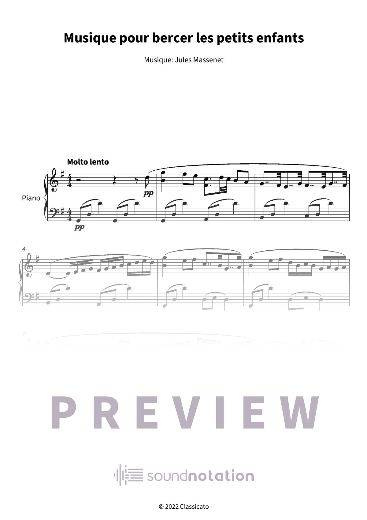 Musique pour bercer les petits enfants - Preview Page 1