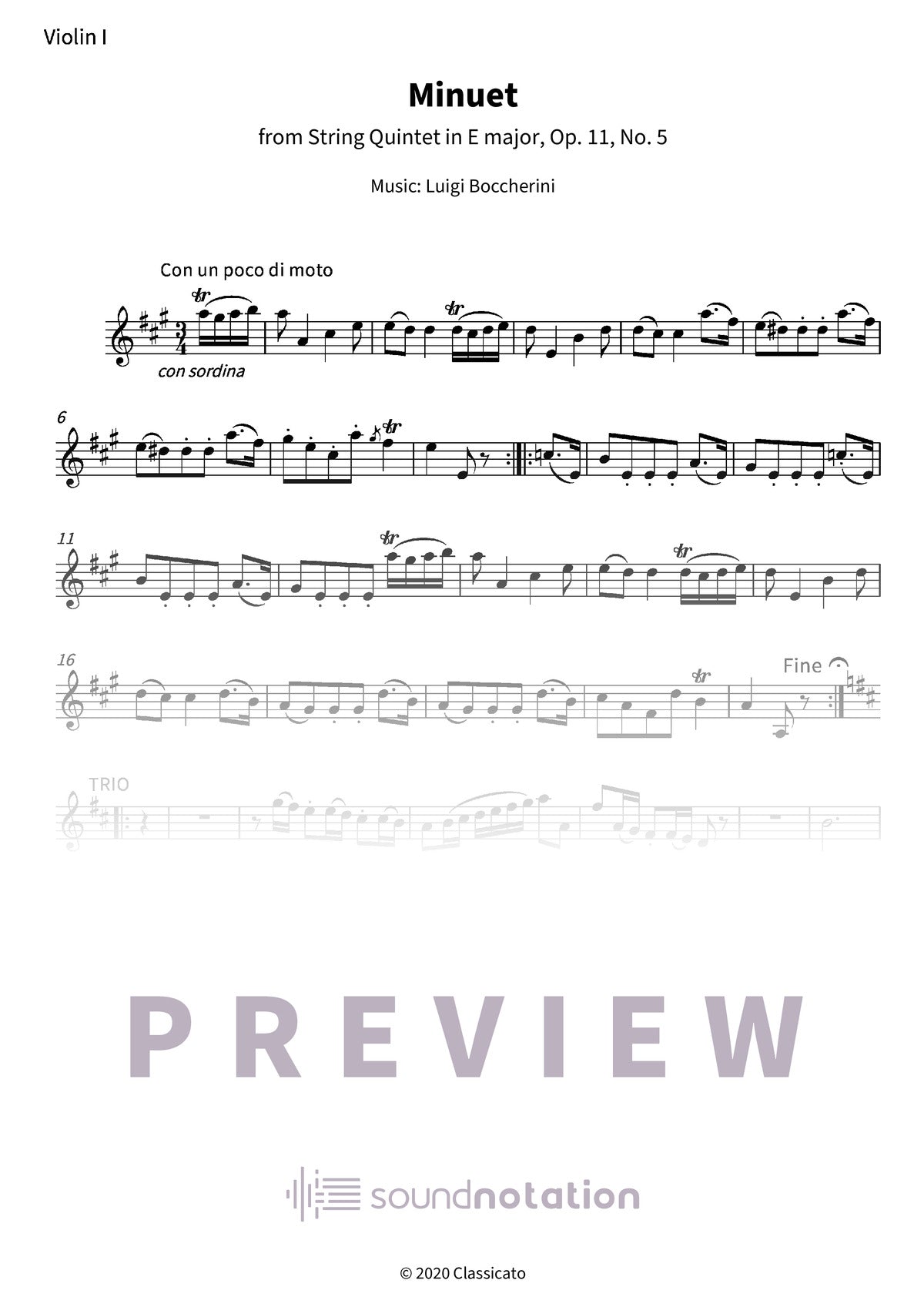 Minuet - Preview Page 1