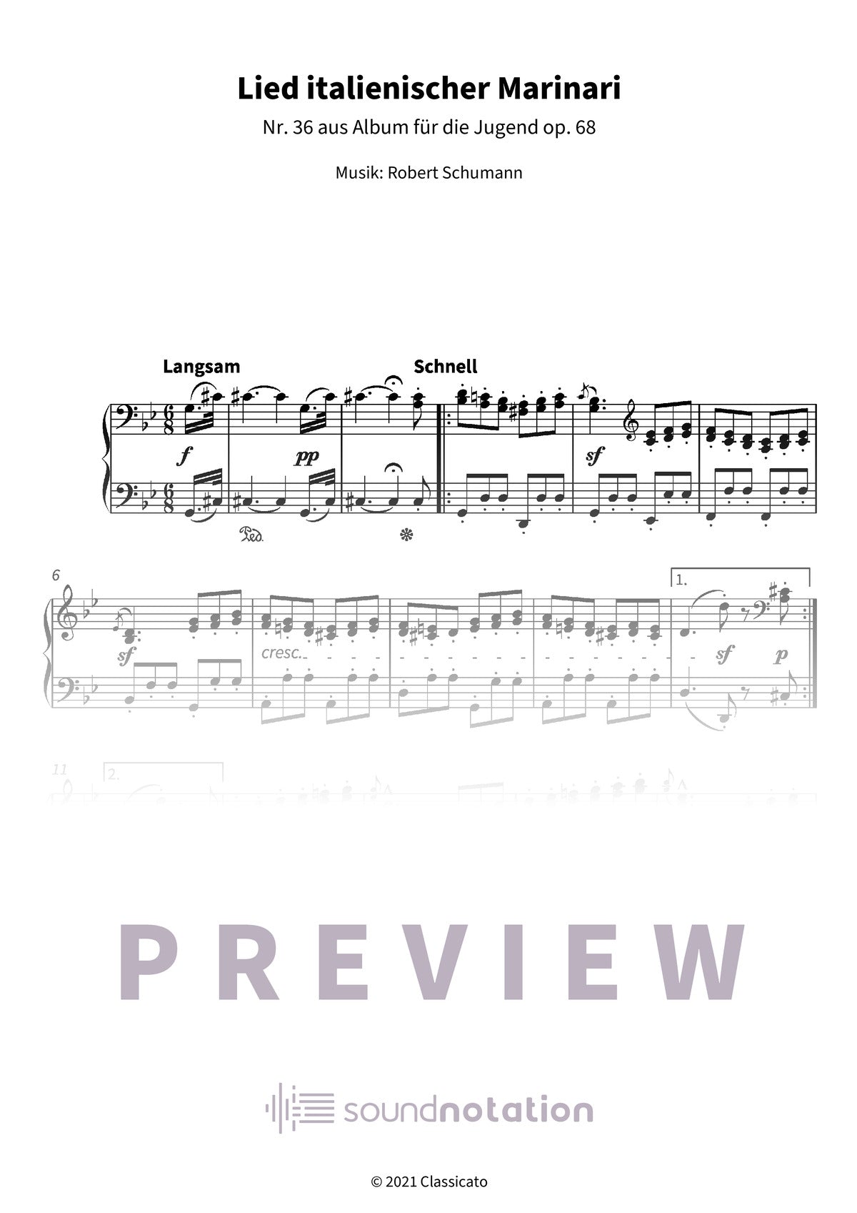 Lied italienischer Marinari - Preview Page 1