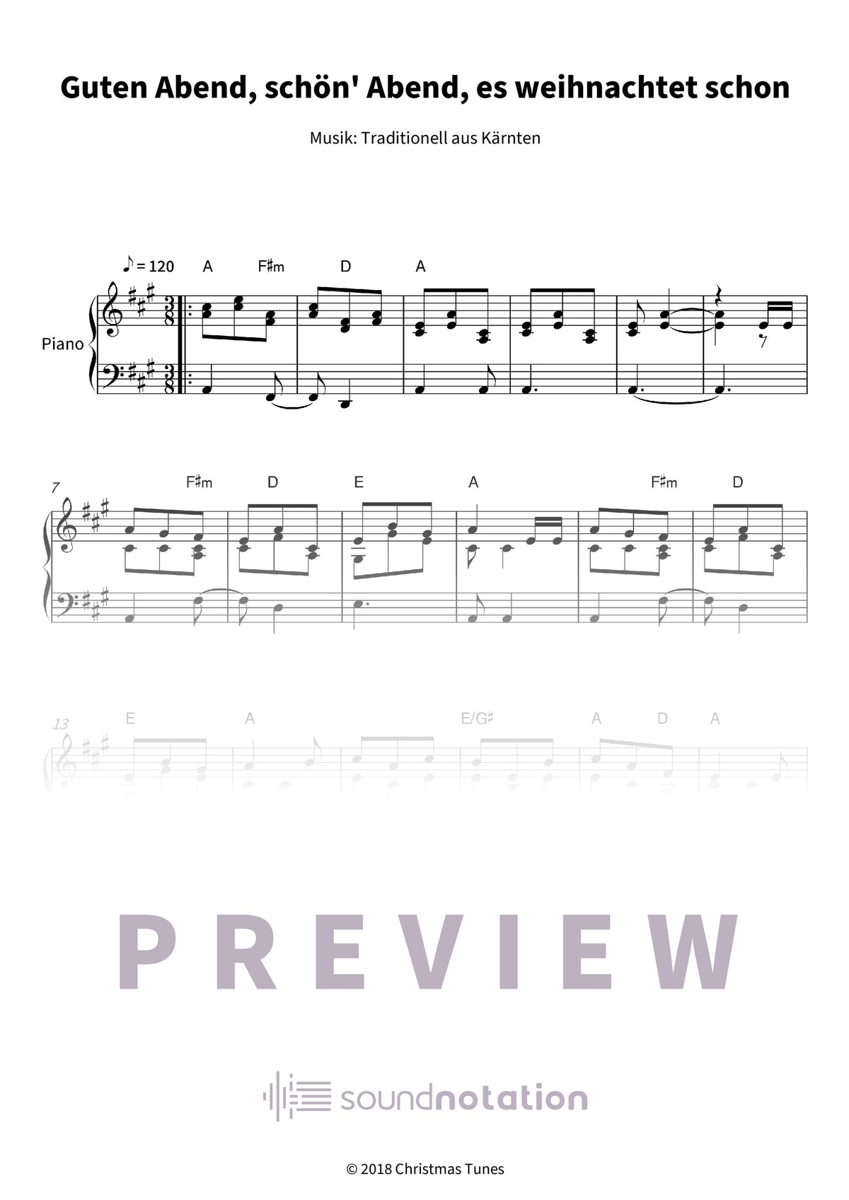 Guten Abend, schön' Abend, es weihnachtet schon - Preview Page 1