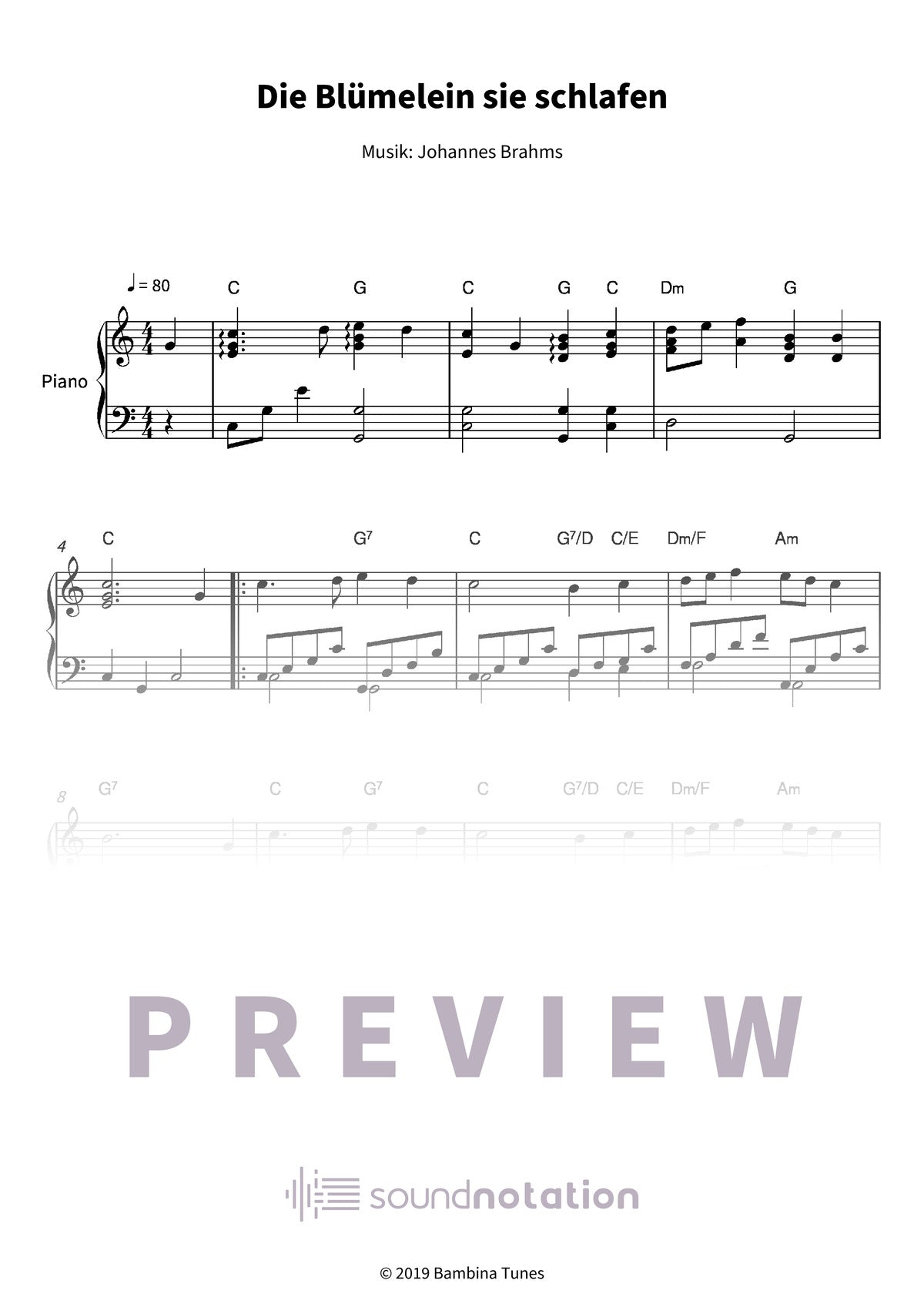 Die Blümelein sie schlafen - Preview Page 1
