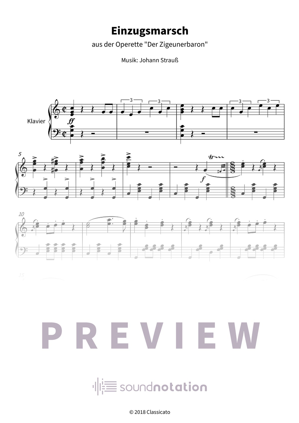 Einzugsmarsch - Preview Page 1