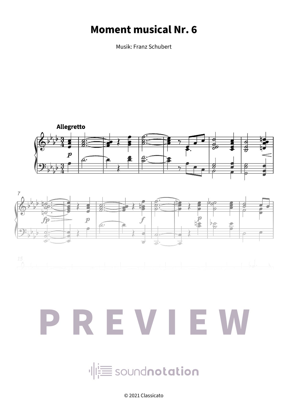 Moment musical Nr. 6 - Preview Page 1