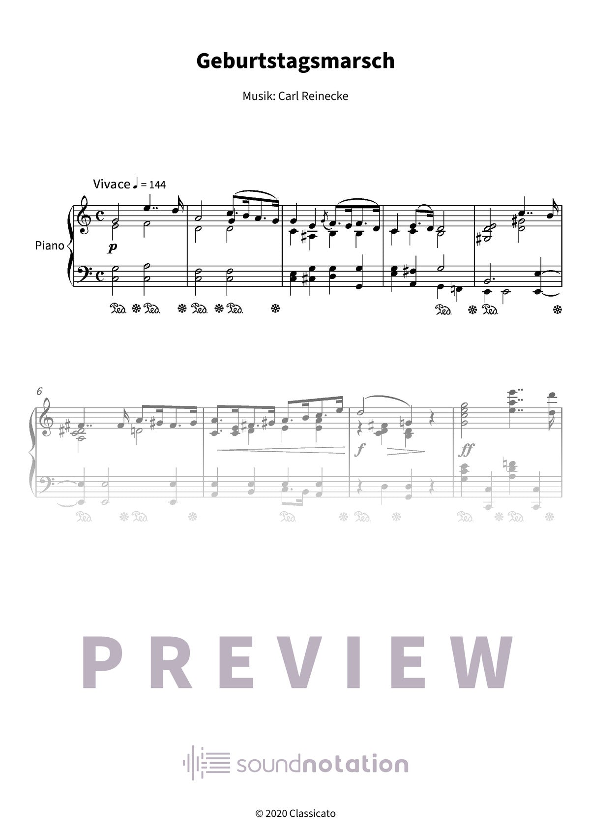 Geburtstagsmarsch - Preview Page 1