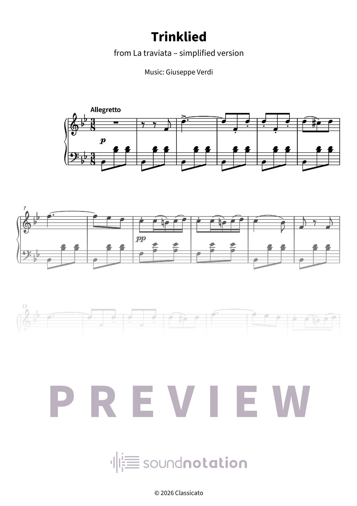 Drinking Song - Preview Page 1