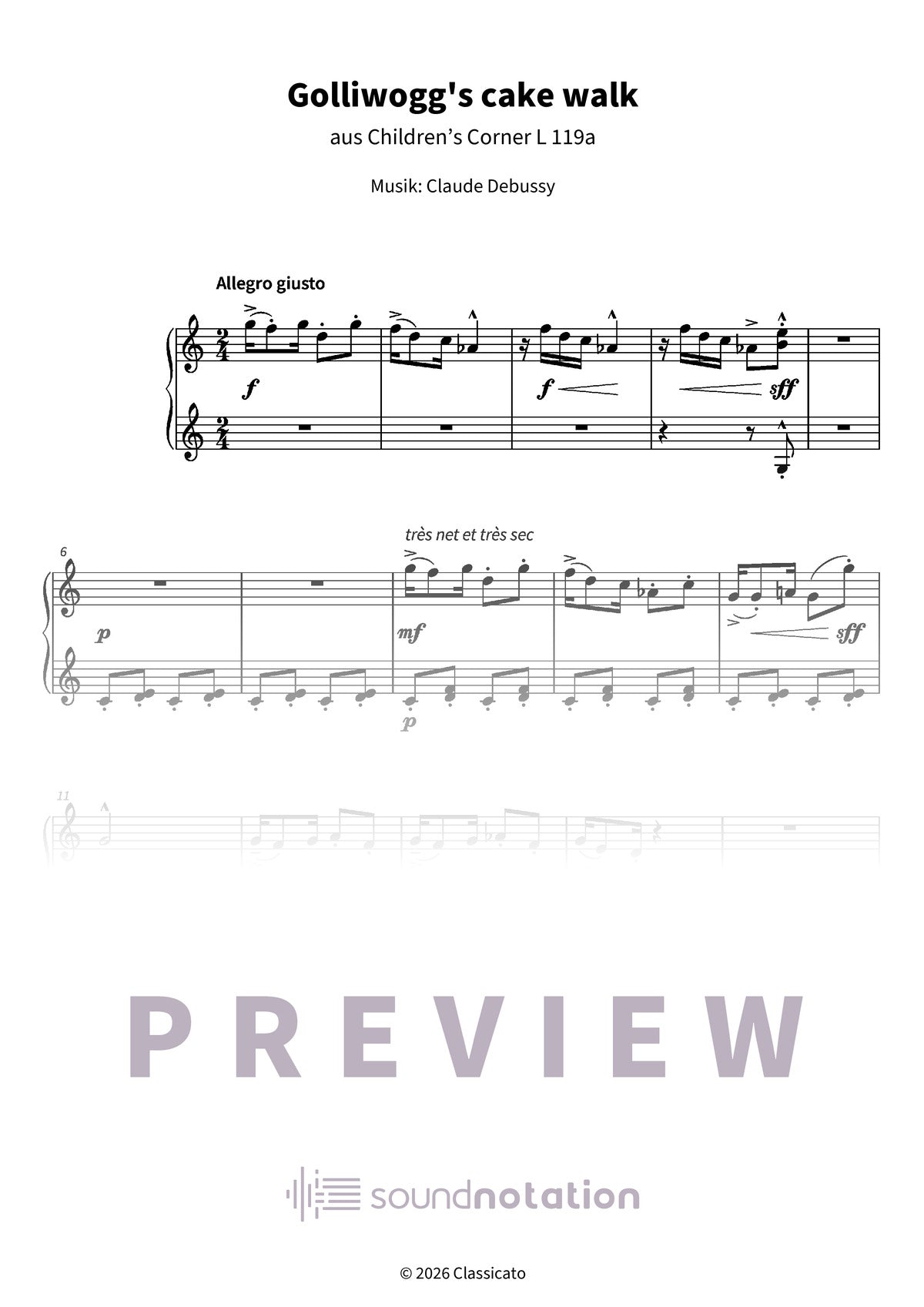 Golliwogg's cake walk - Preview Page 1