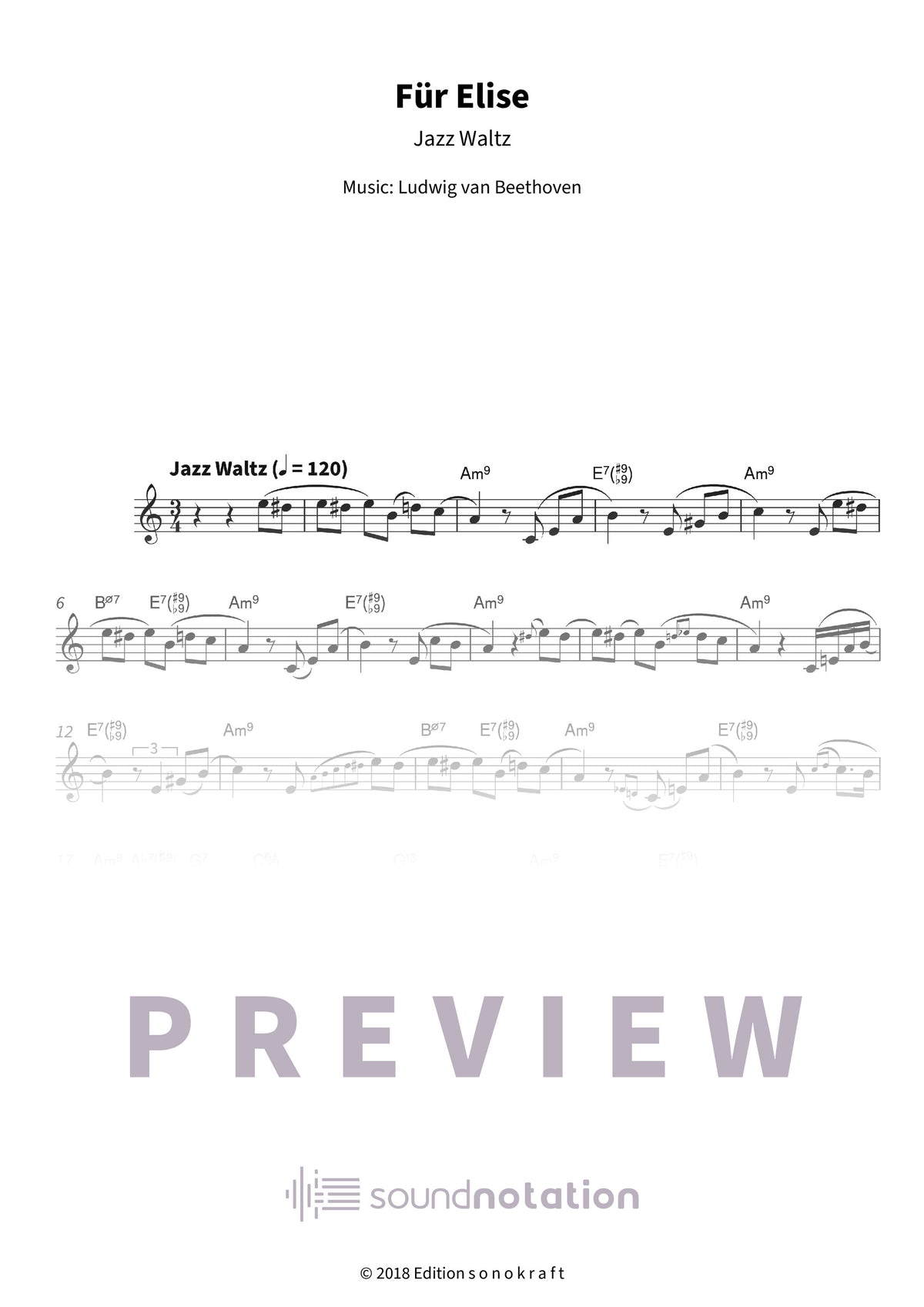 Für Elise - Preview Page 1