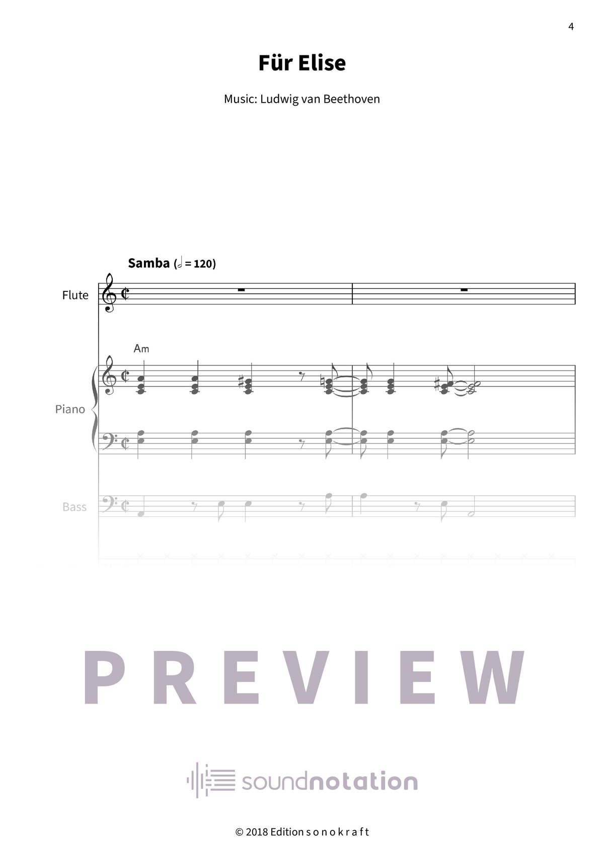Für Elise - Preview Page 1