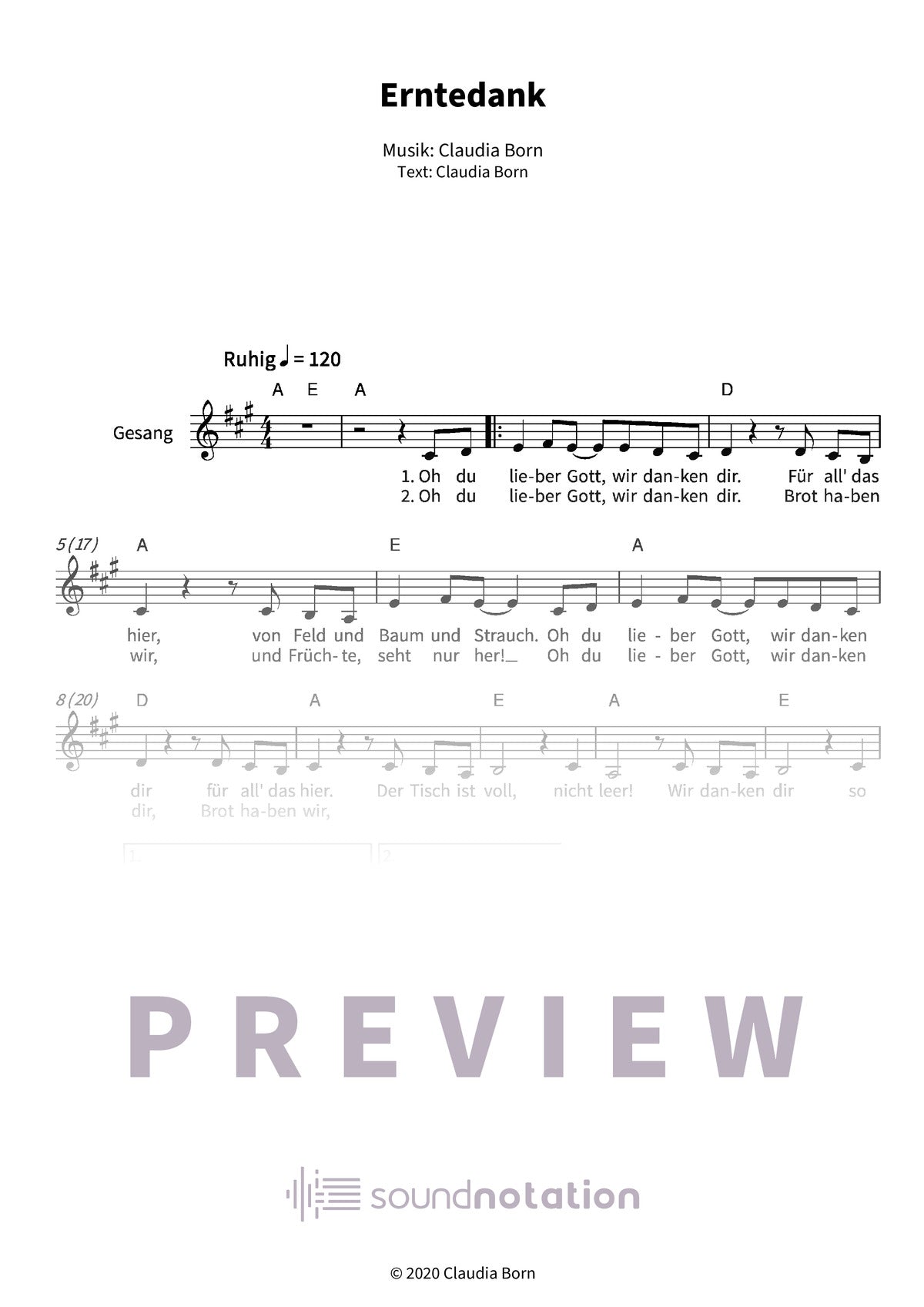 Erntedank - Preview Page 1