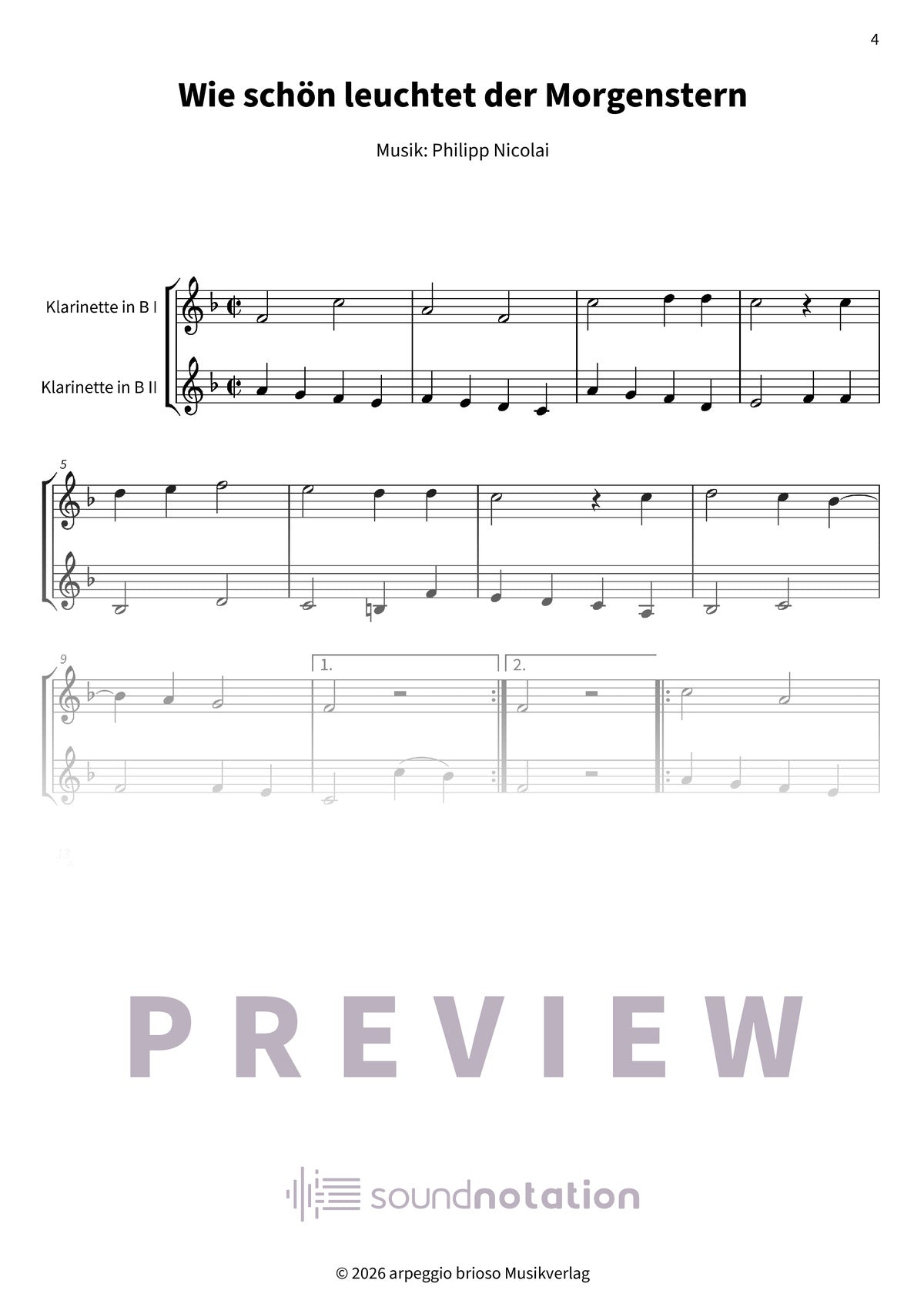 Wie schön leuchtet der Morgenstern - Preview Page 1