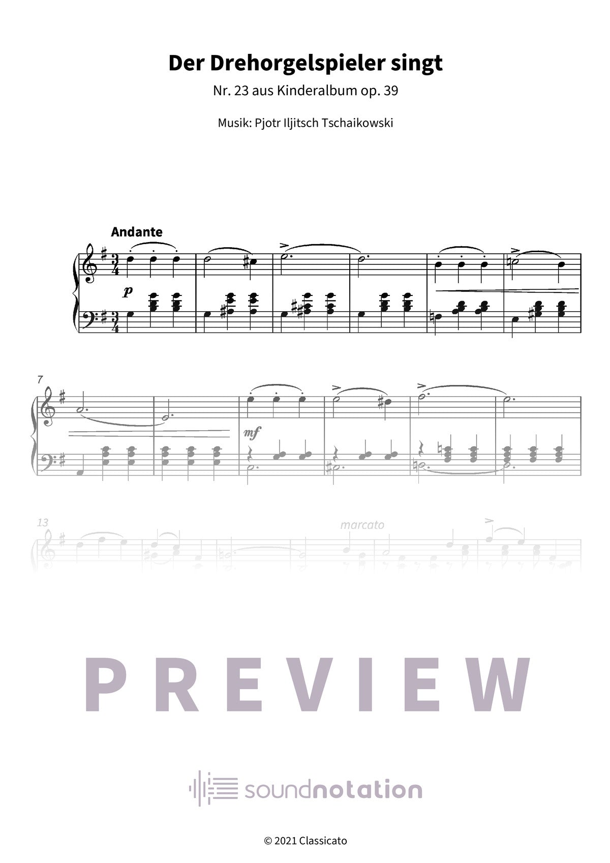 Der Drehorgelspieler singt - Preview Page 1