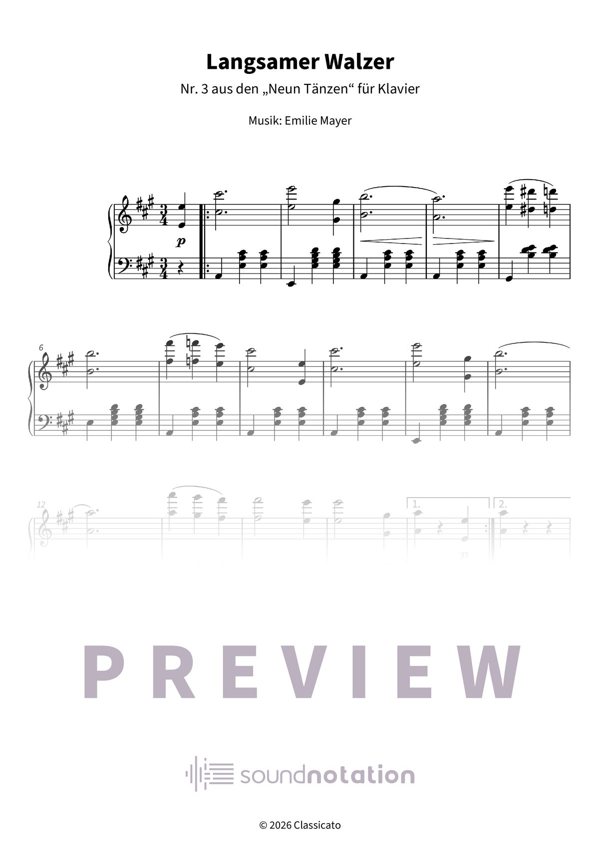 Langsamer Walzer - Preview Page 1