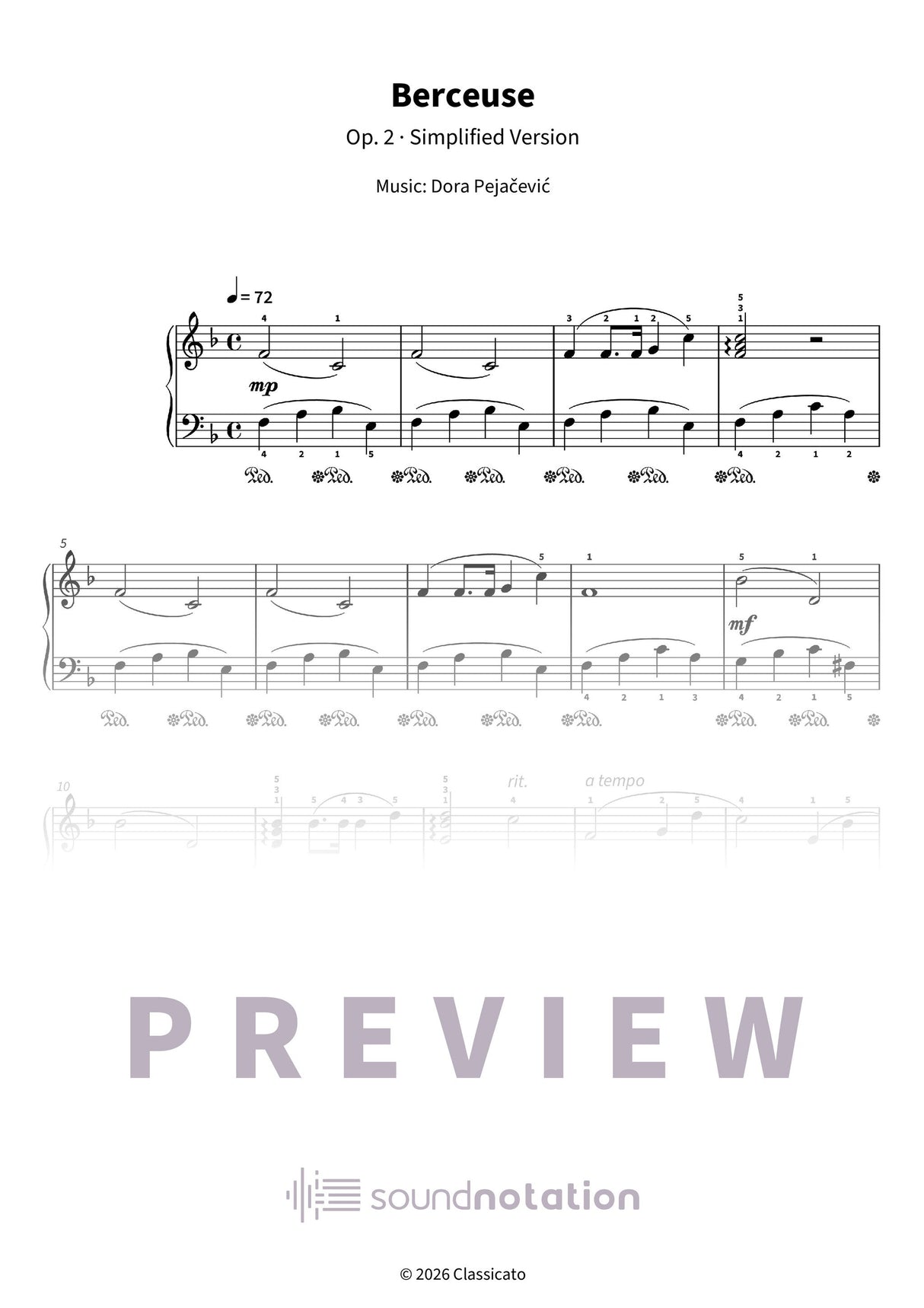 Berceuse - Preview Page 1