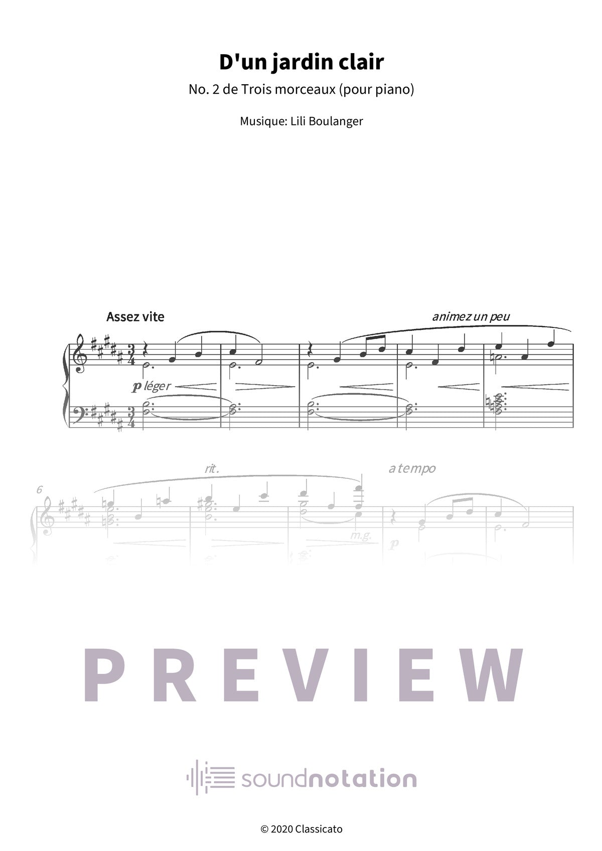 D'un jardin clair - Preview Page 1