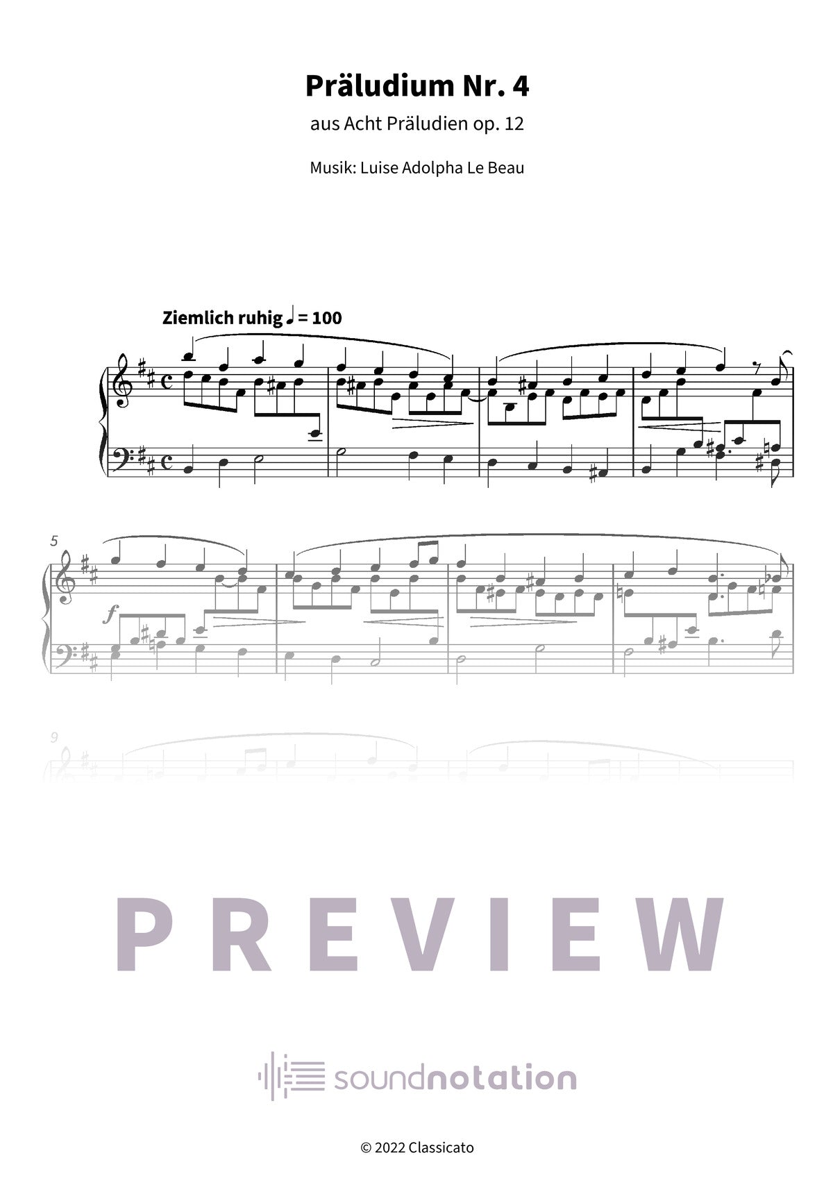 Präludium Nr. 4 - Preview Page 1