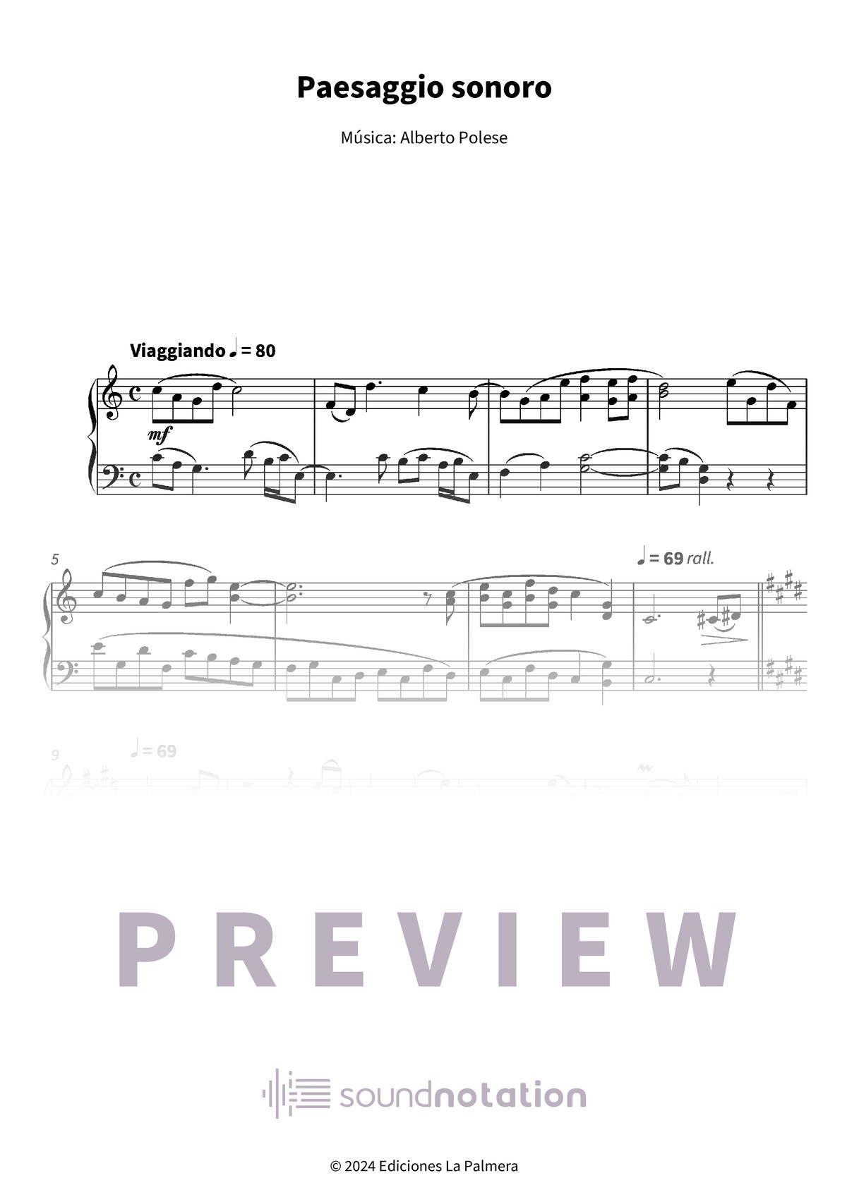 Paesaggio sonoro - Preview Page 1
