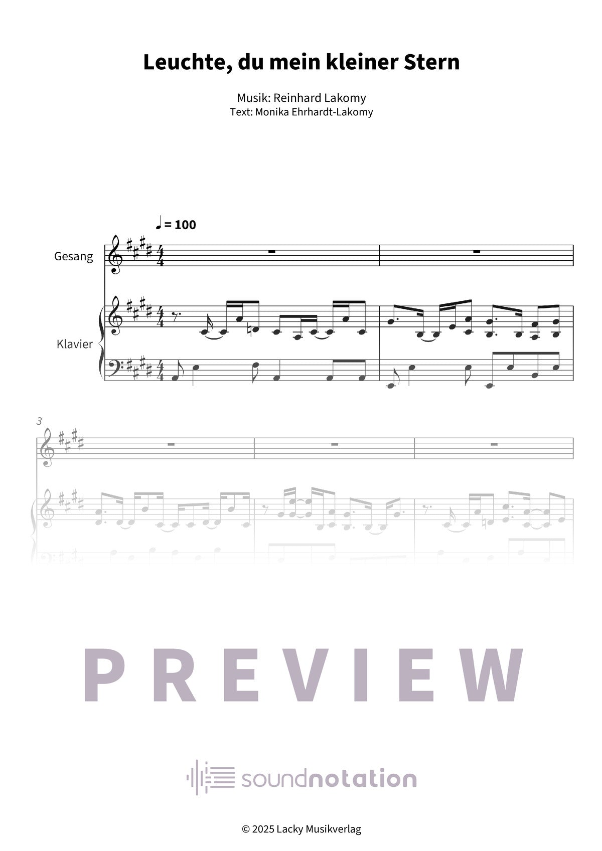 Leuchte, du mein kleiner Stern - Preview Page 1