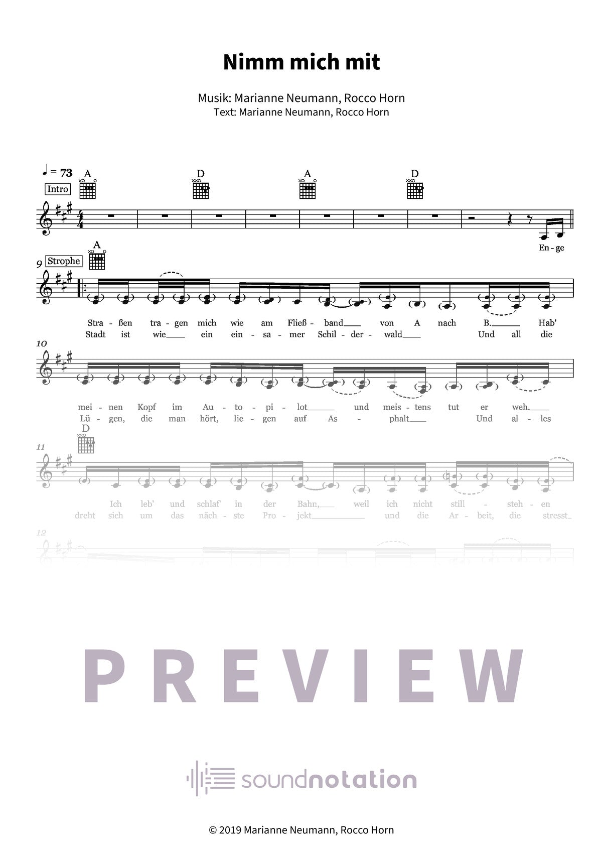 Nimm mich mit - Preview Page 1