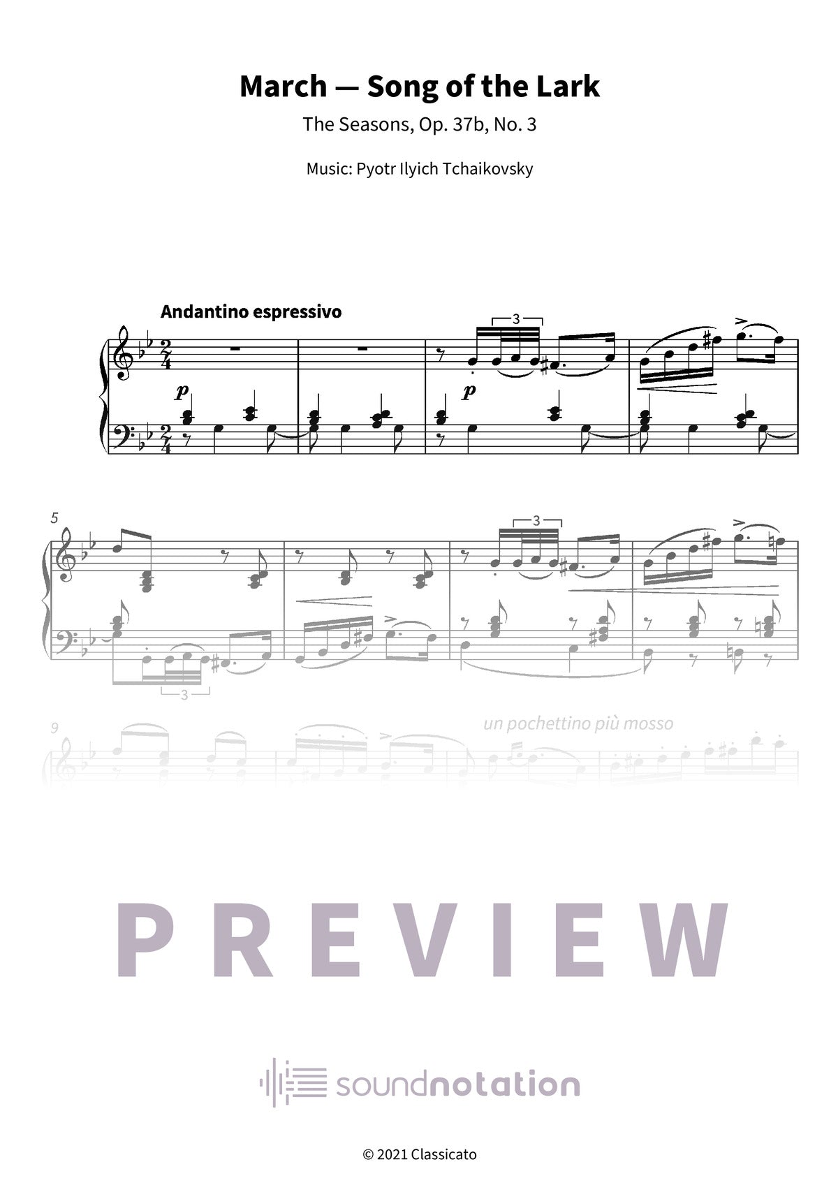 March — Song of the Lark - Preview Page 1