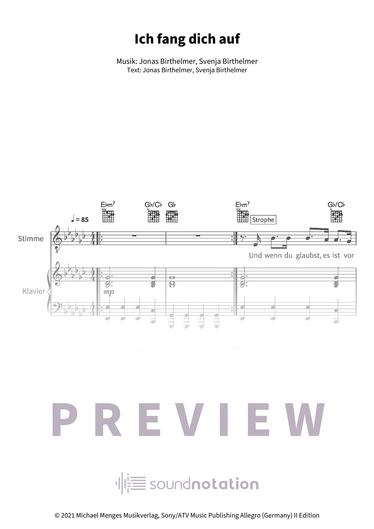 Ich fang dich auf - Preview Page 1