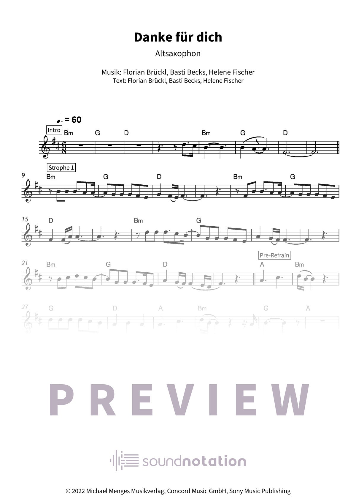 Danke für dich - Preview Page 1