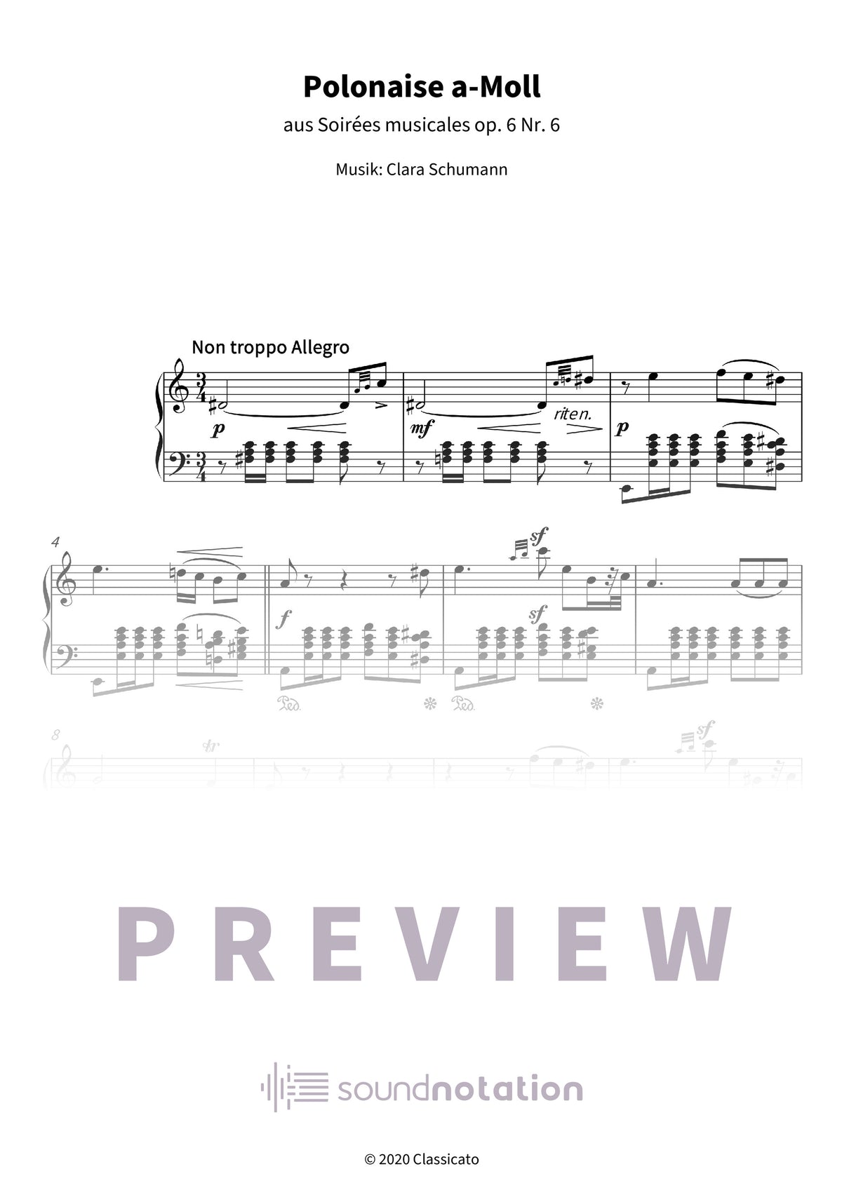 Polonaise a-Moll - Preview Page 1