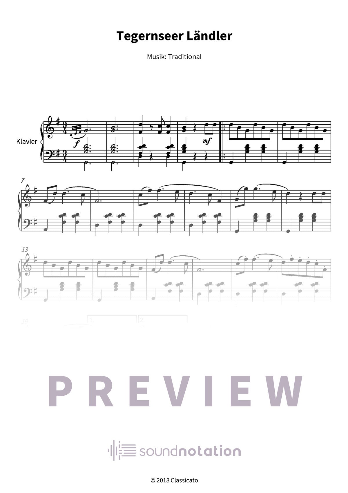 Tegernseer Ländler - Preview Page 1