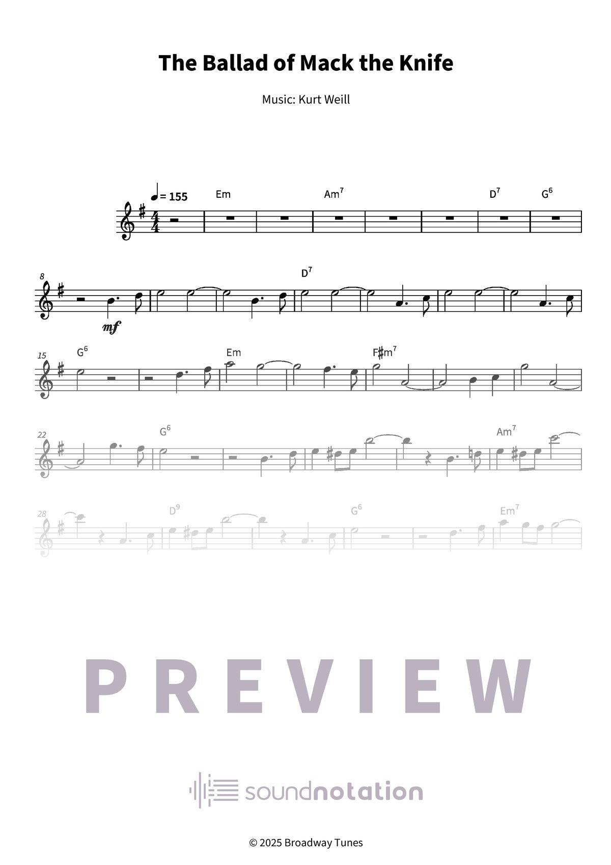 The Ballad of Mack the Knife - Preview Page 1