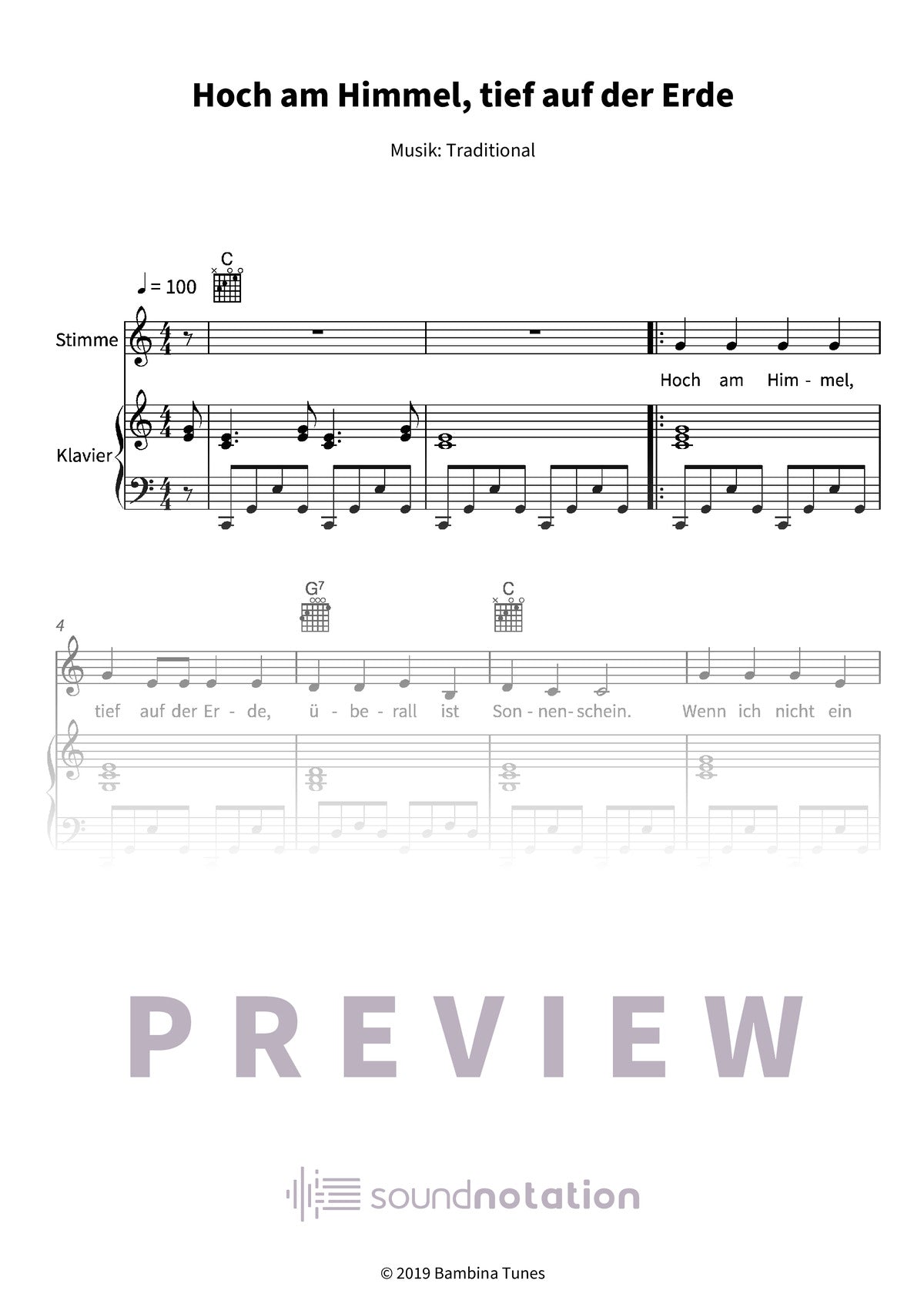 Hoch am Himmel, tief auf der Erde - Preview Page 1