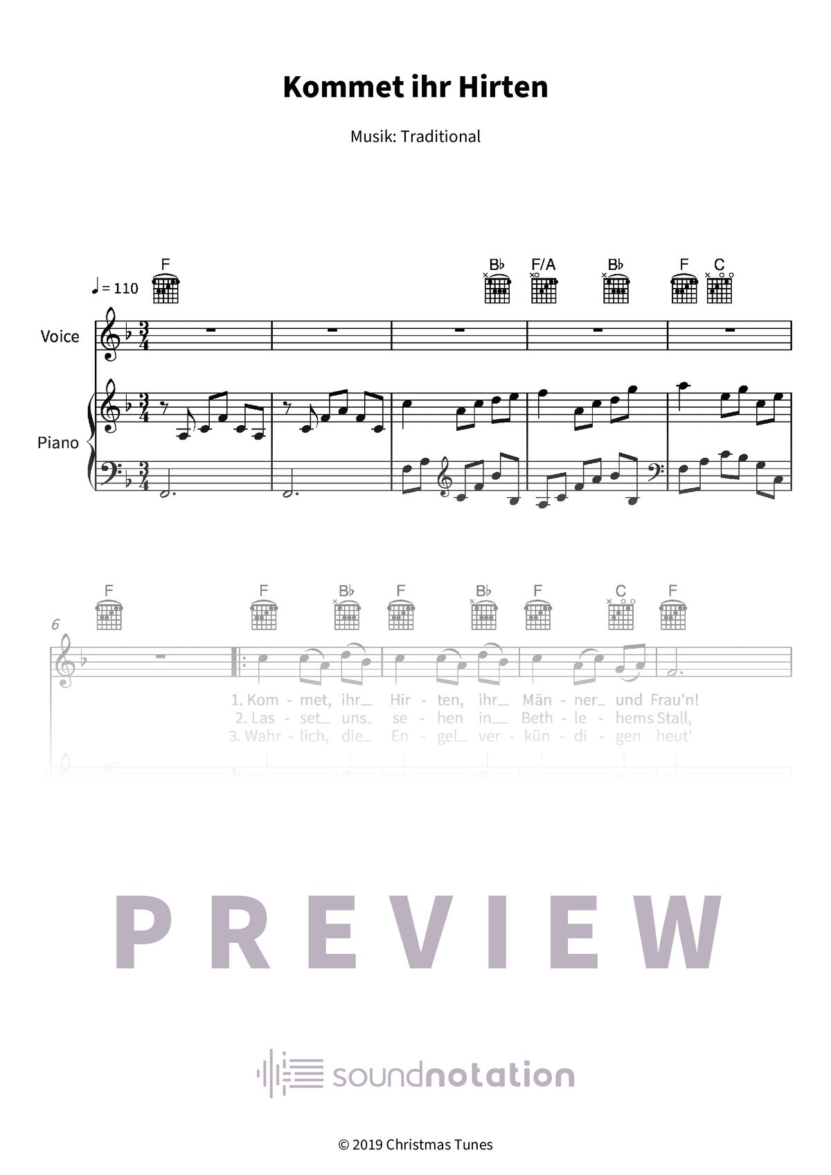 Kommet ihr Hirten - Preview Page 1
