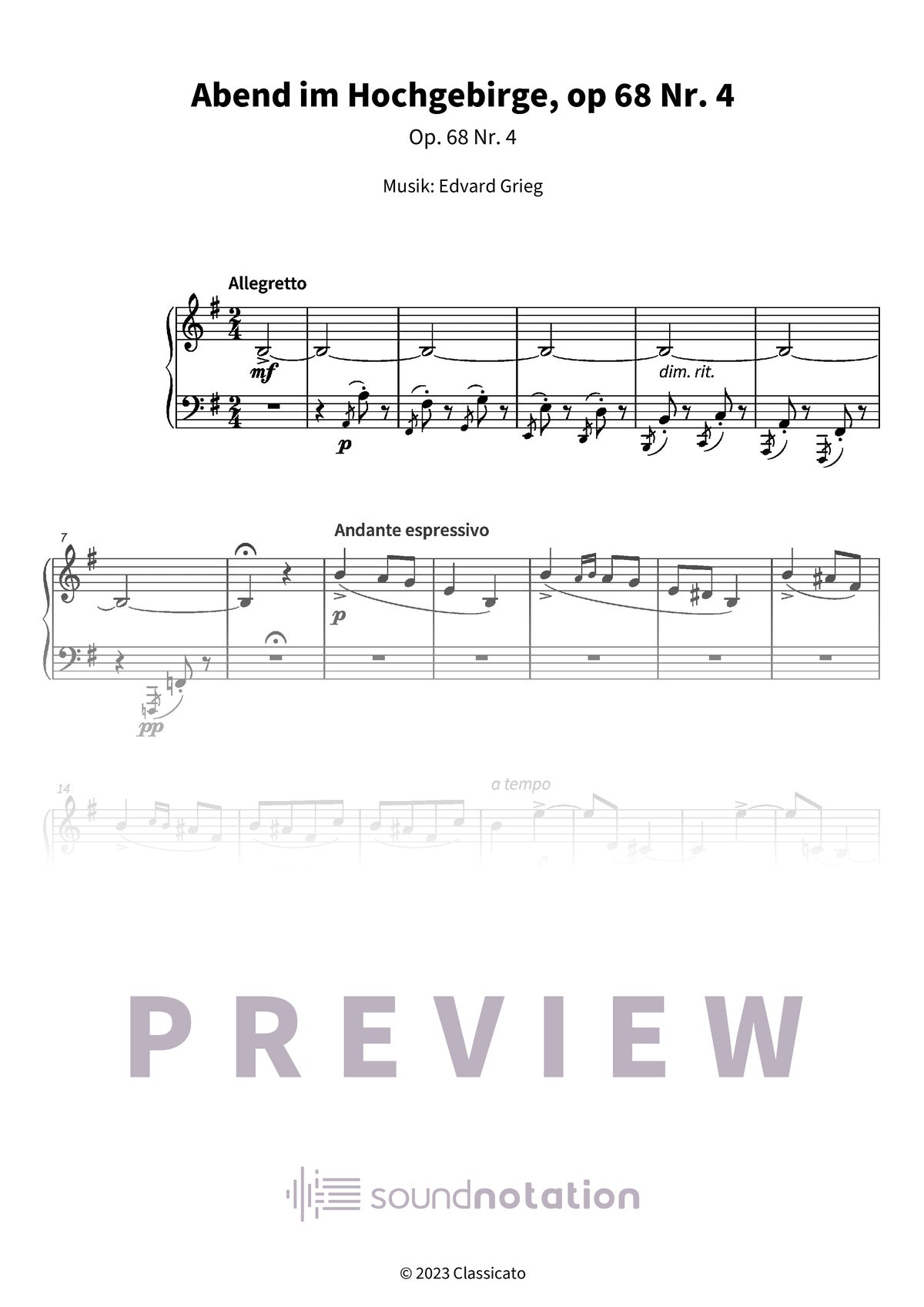 Abend im Hochgebirge - Preview Page 1