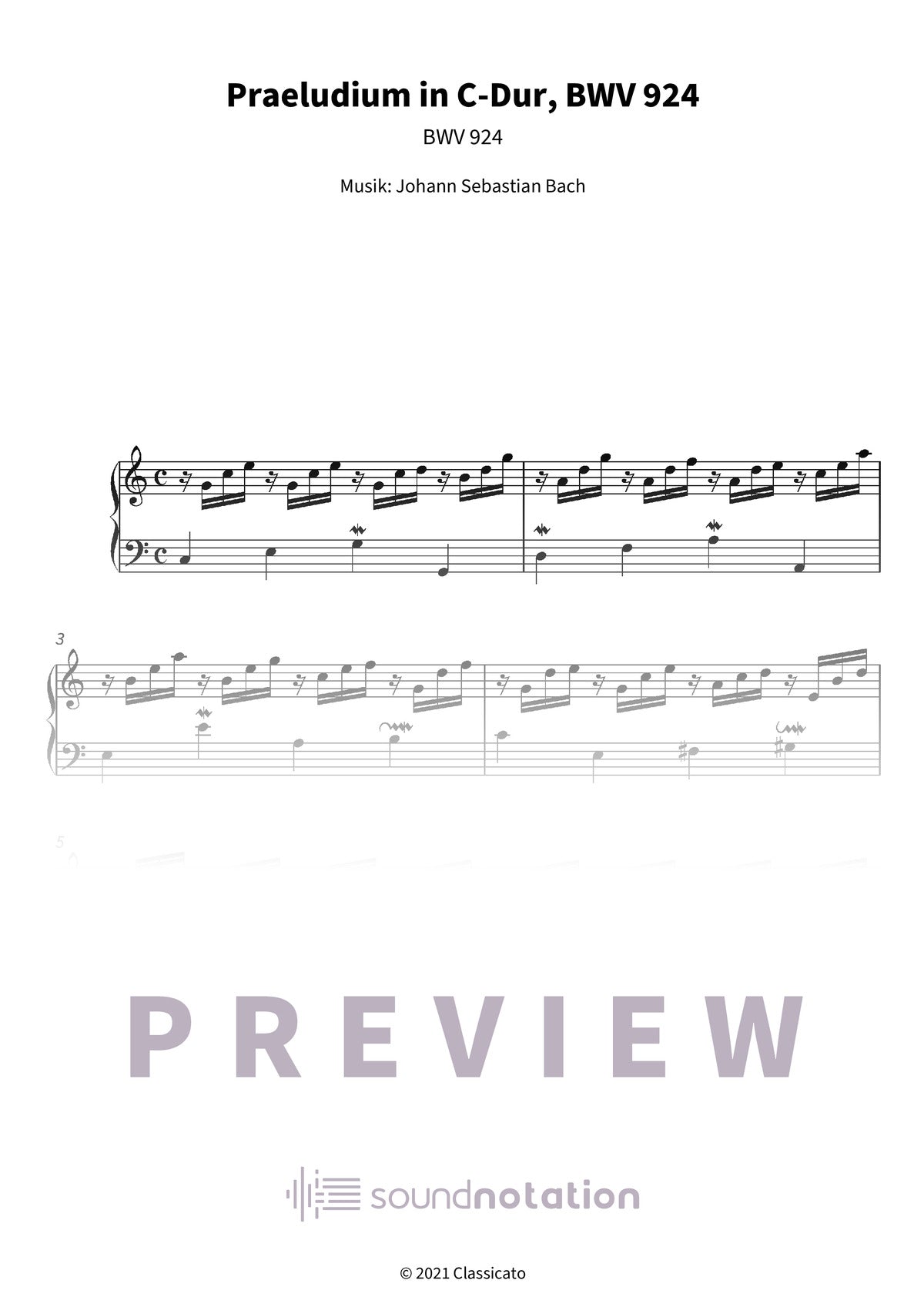 Praeludium in C-Dur - Preview Page 1