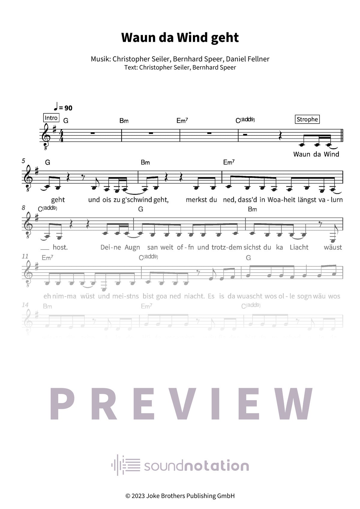 Waun da Wind geht - Preview Page 1