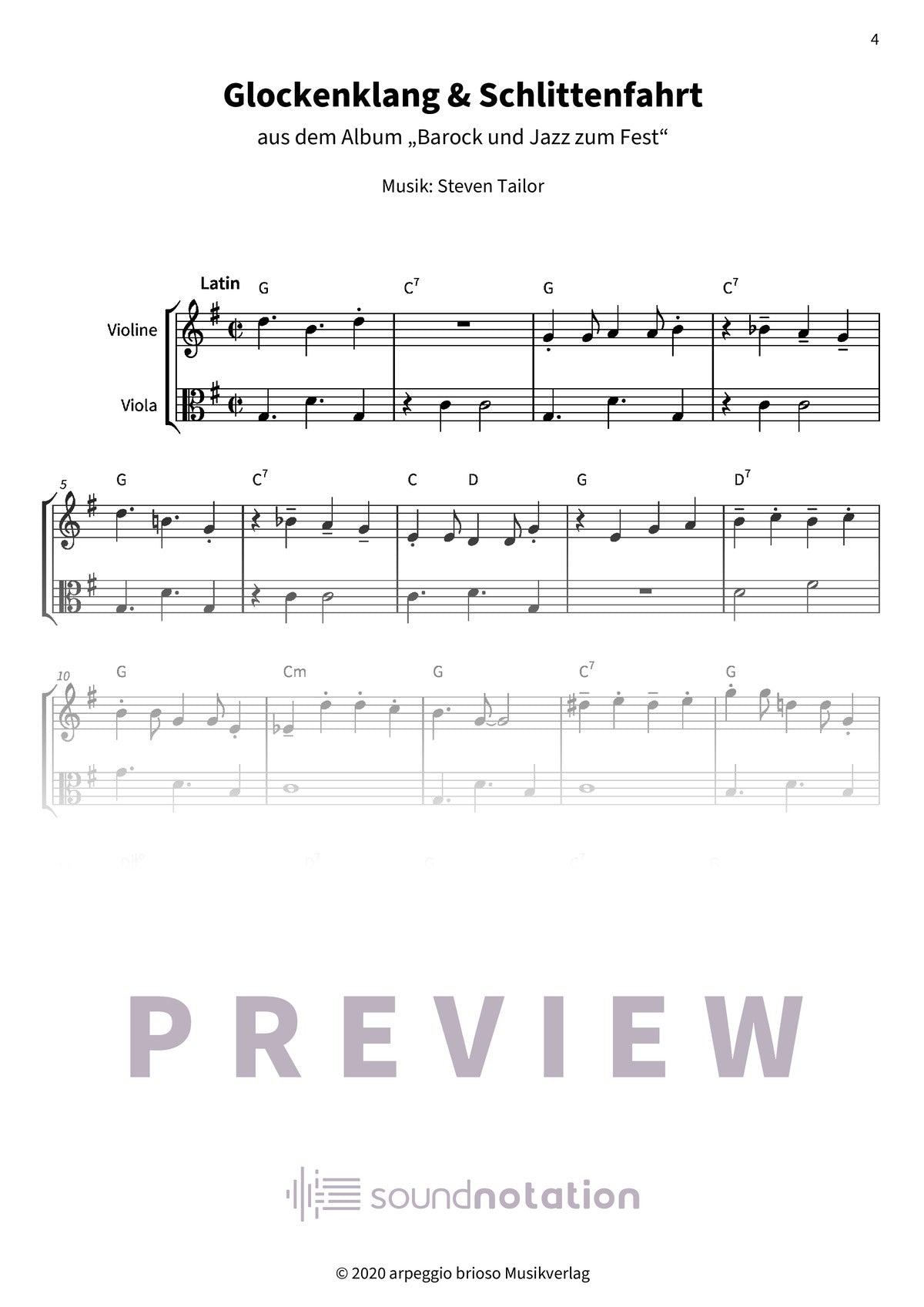 Glockenklang & Schlittenfahrt - Preview Page 1