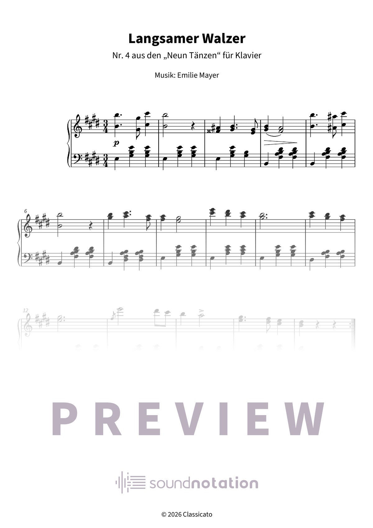 Langsamer Walzer - Preview Page 1