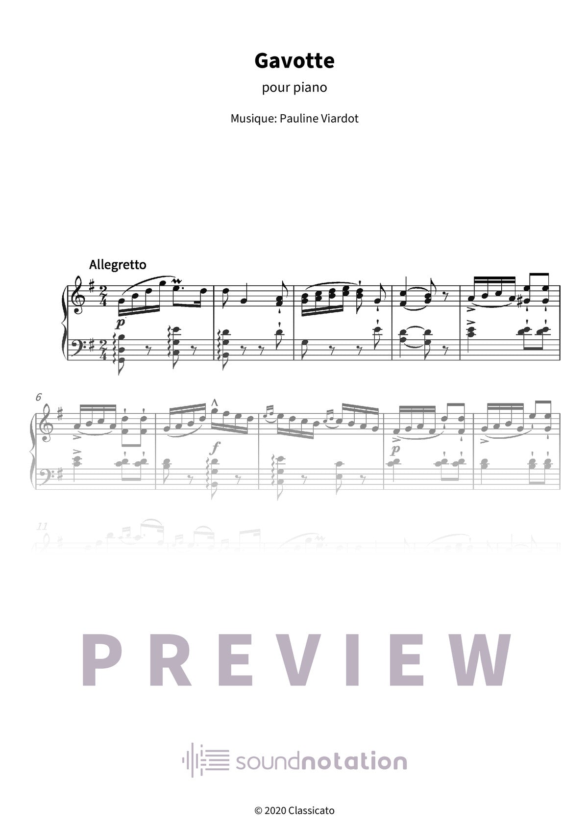 Gavotte - Preview Page 1