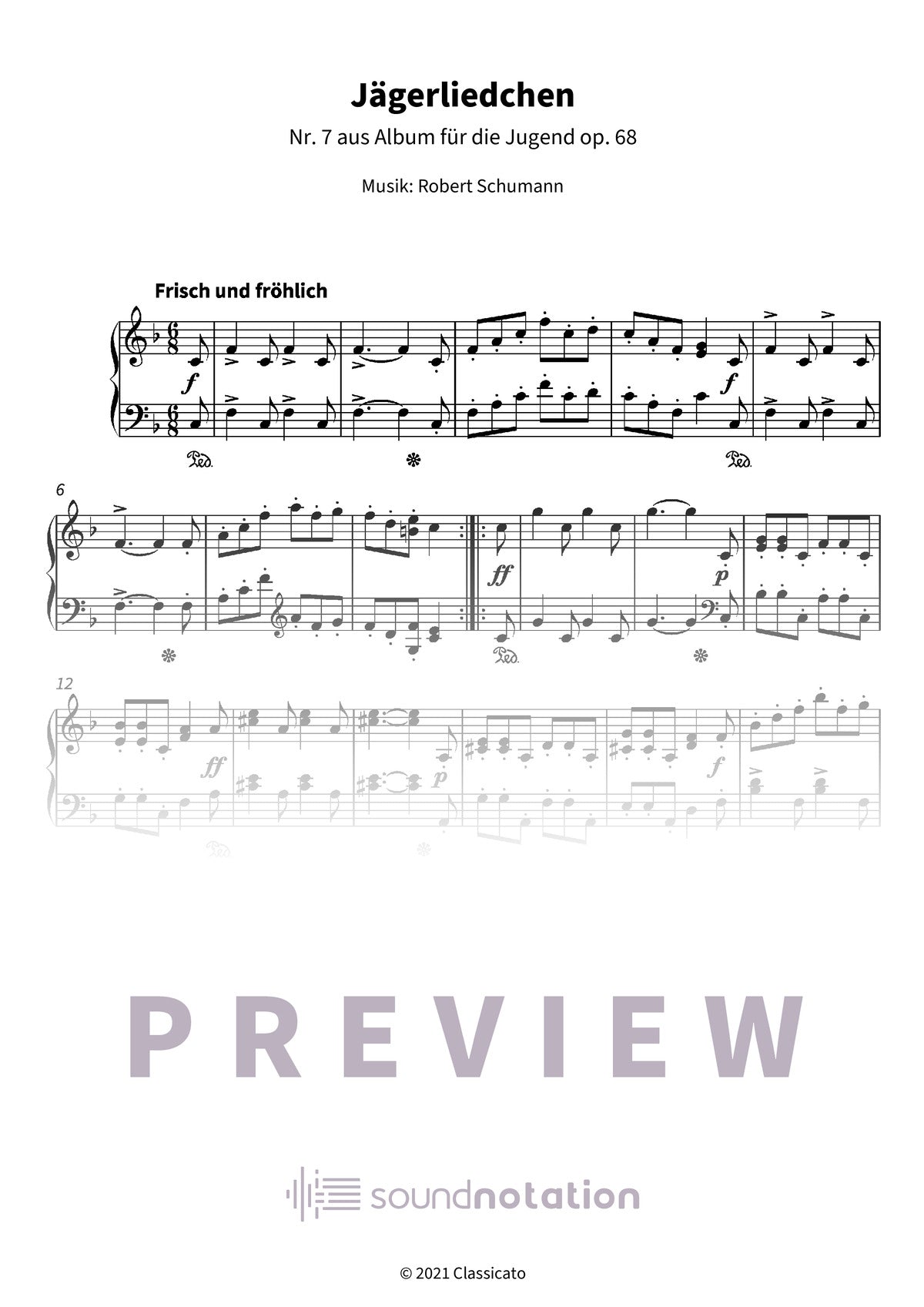 Jägerliedchen - Preview Page 1