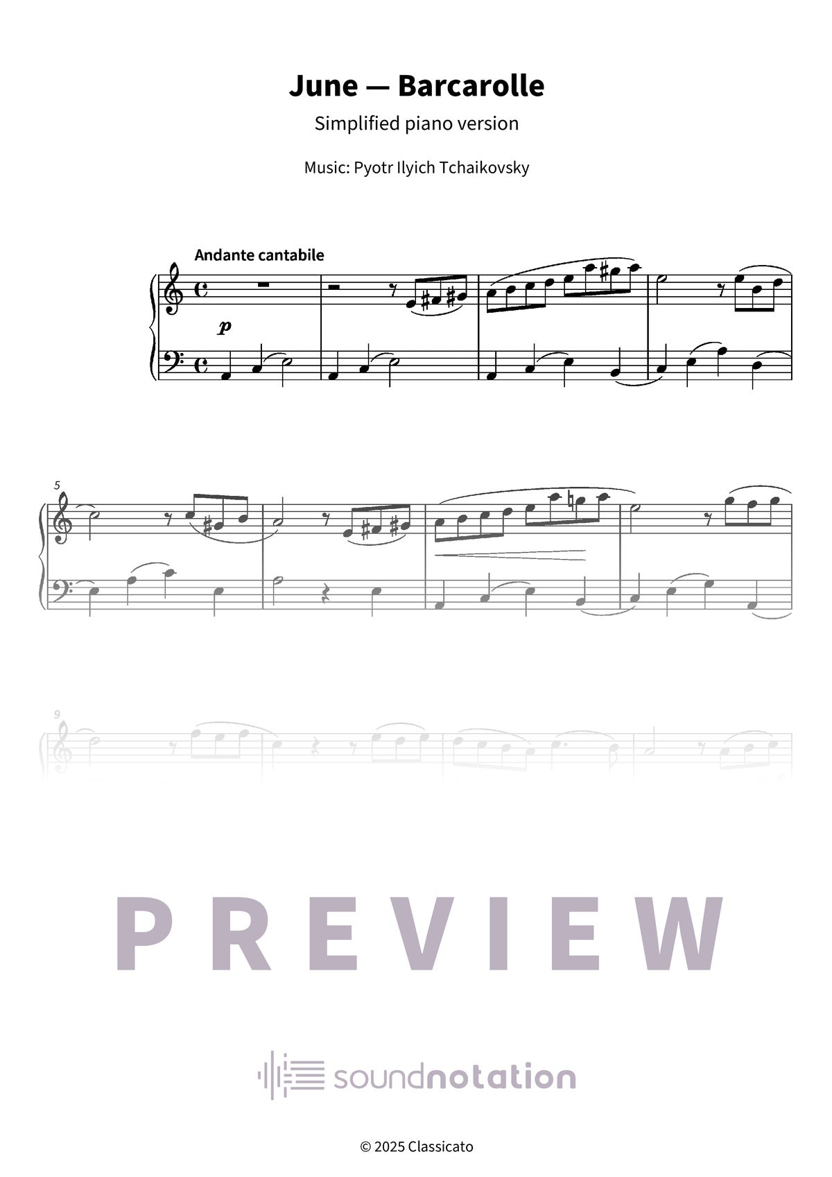June — Barcarolle - Preview Page 1