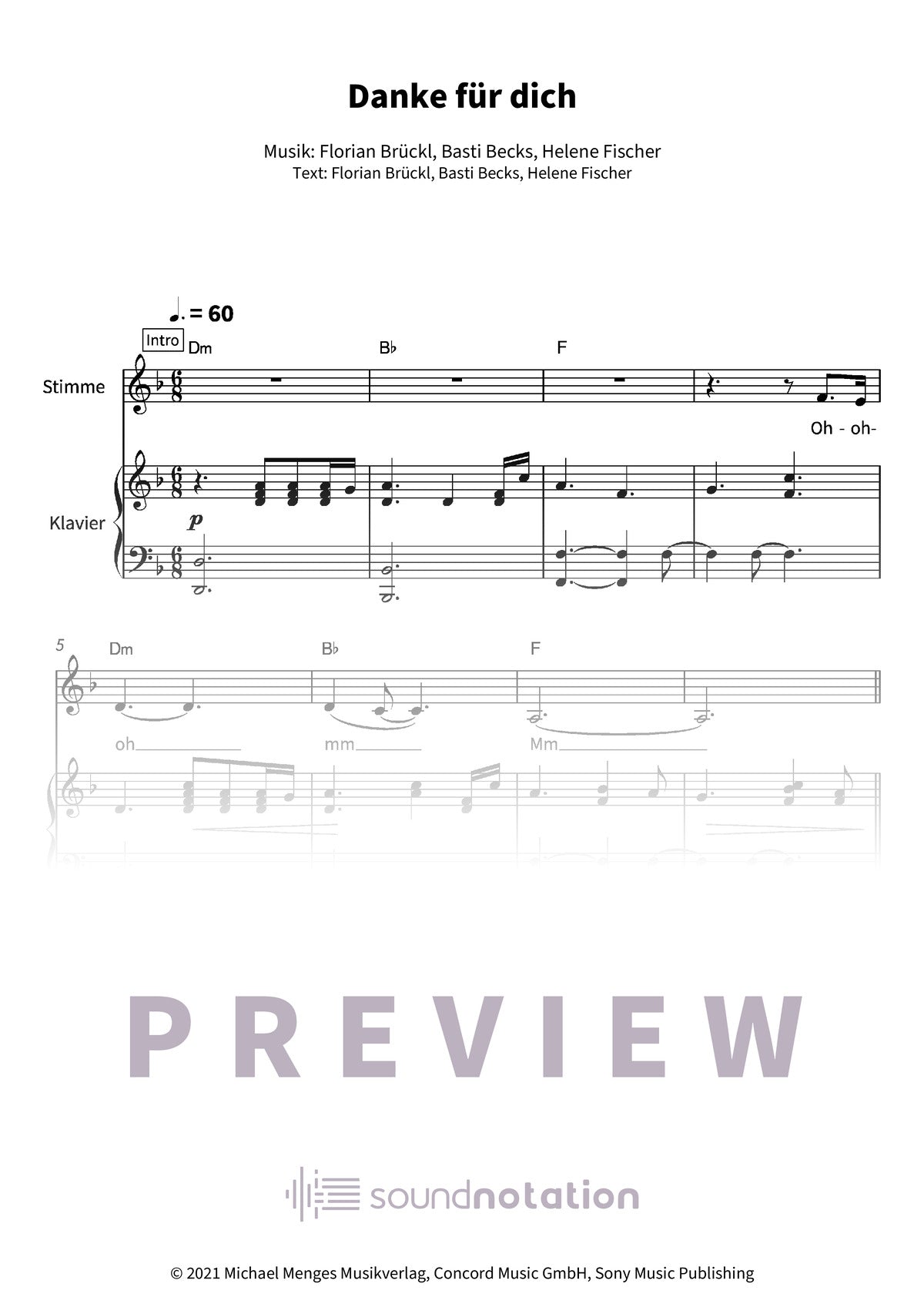 Danke für dich - Preview Page 1