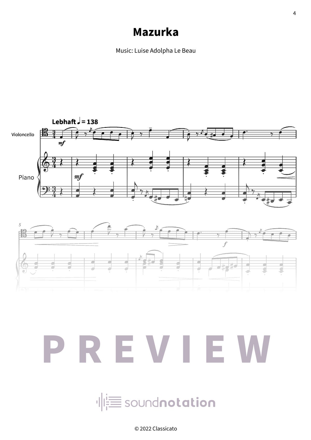 Four Pieces op. 24 - Preview Page 1