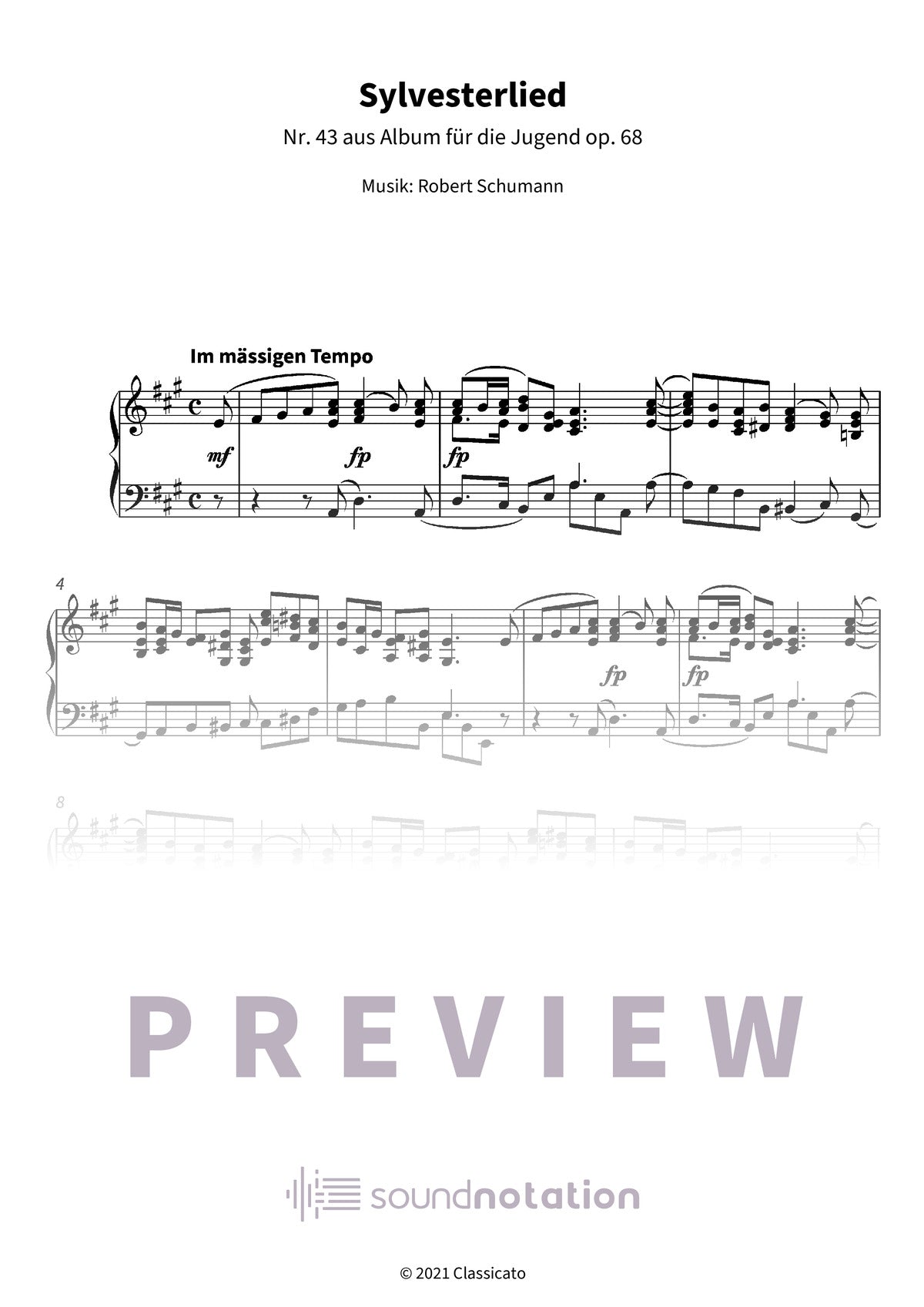 Sylvesterlied - Preview Page 1