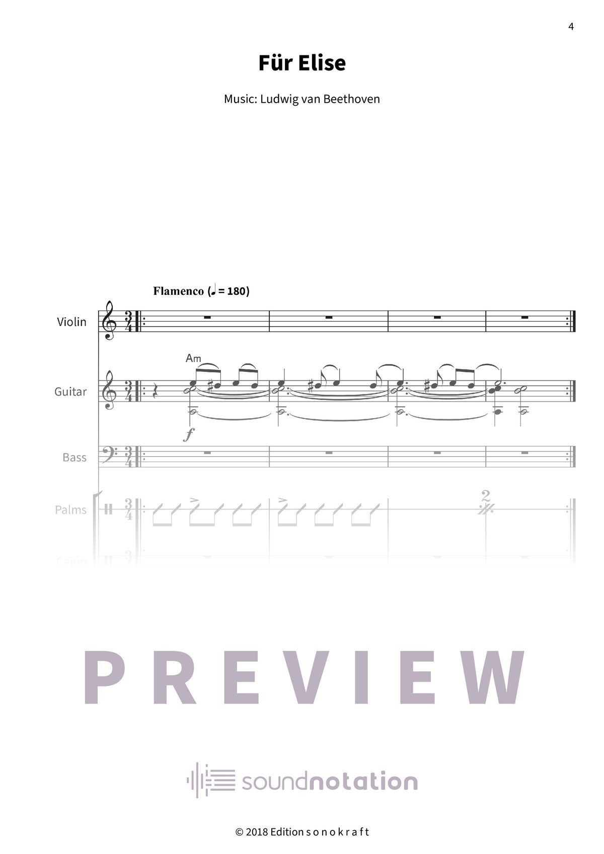 Für Elise - Preview Page 1